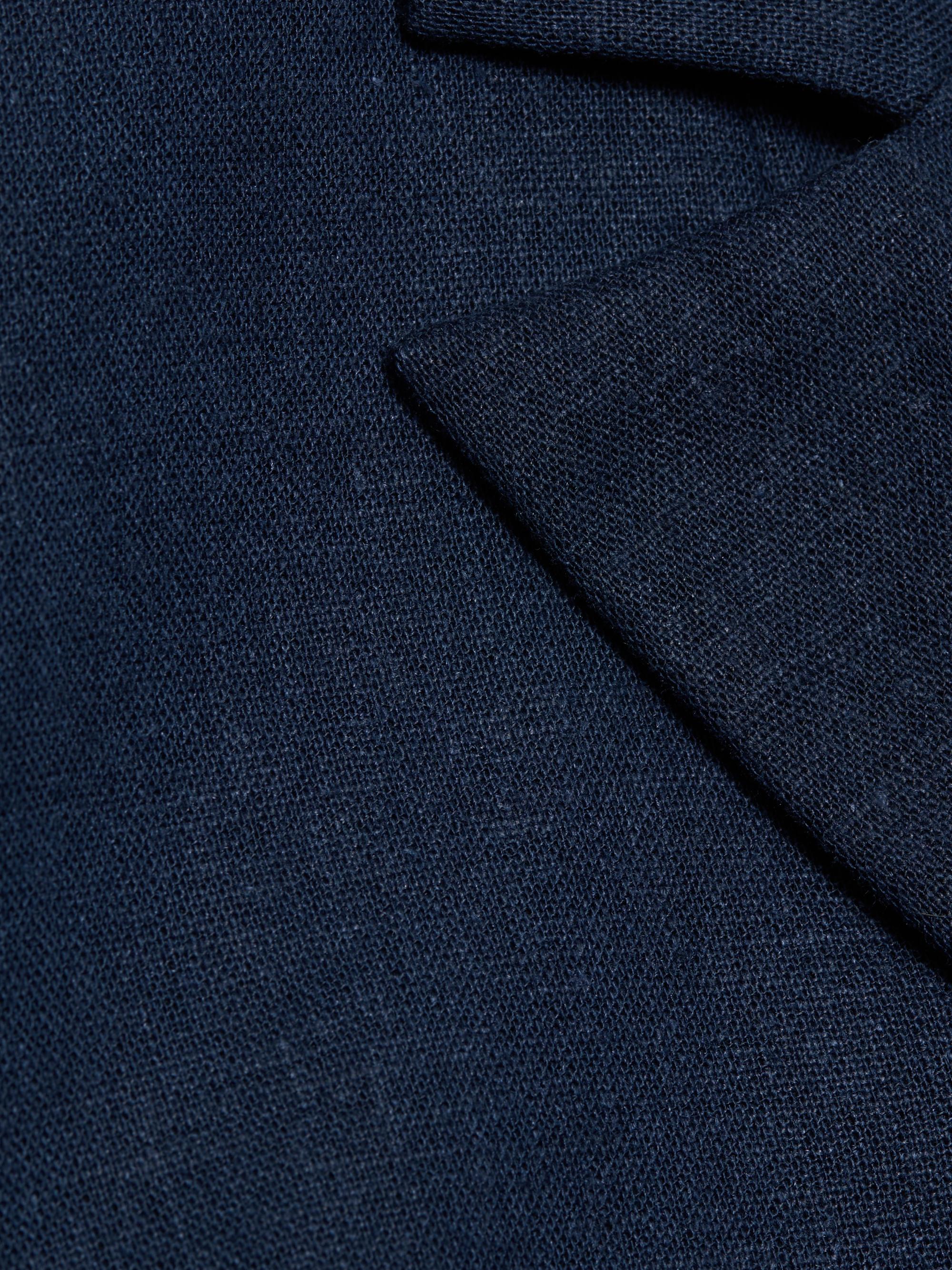 Generation Love Women's Emmeline Linen Crop Blazer - French Navy | Thumbnail 7