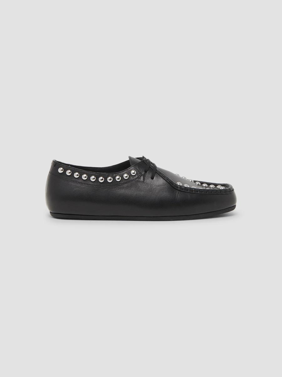 靴 JIL SANDER studs leather shoes size 43 Jil Sander Studded Lace-Up Leather Shoes | Saks Fifth Avenue
