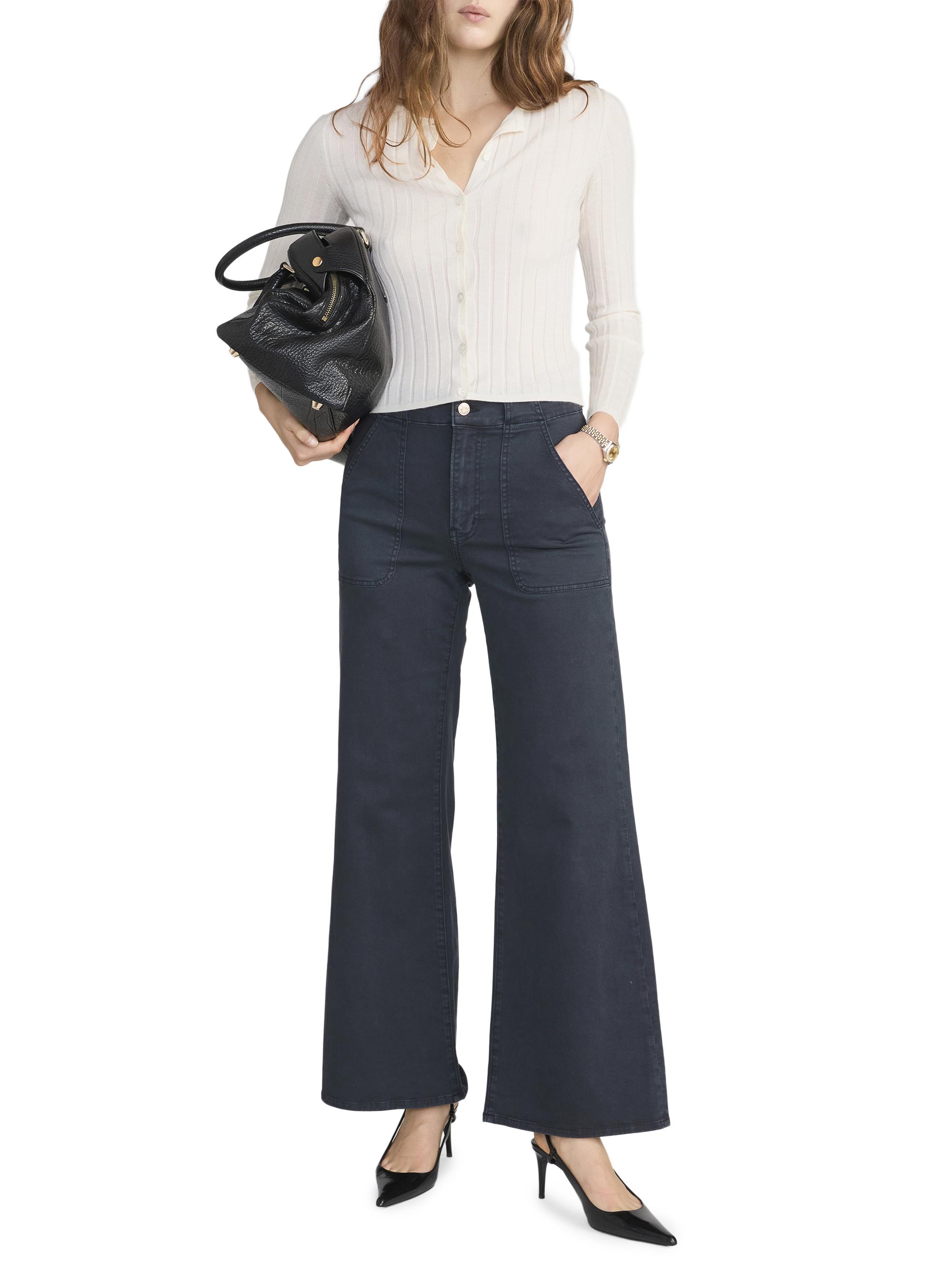 FRAME Women's The Modern Pocket Pants - Navy | Thumbnail 2