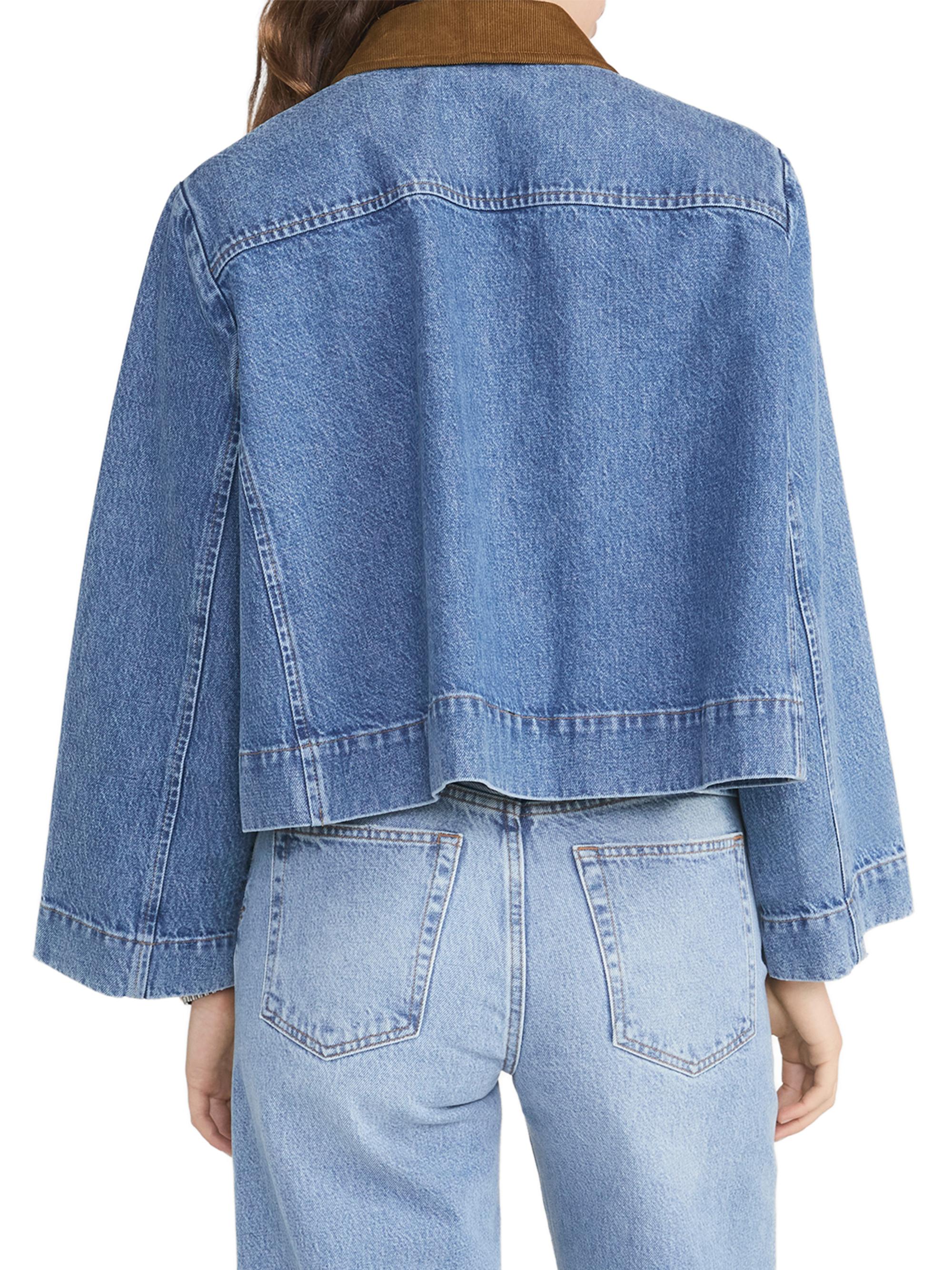 FRAME Women's The Mini Denim Swing Jacket - Sonic | Thumbnail 6