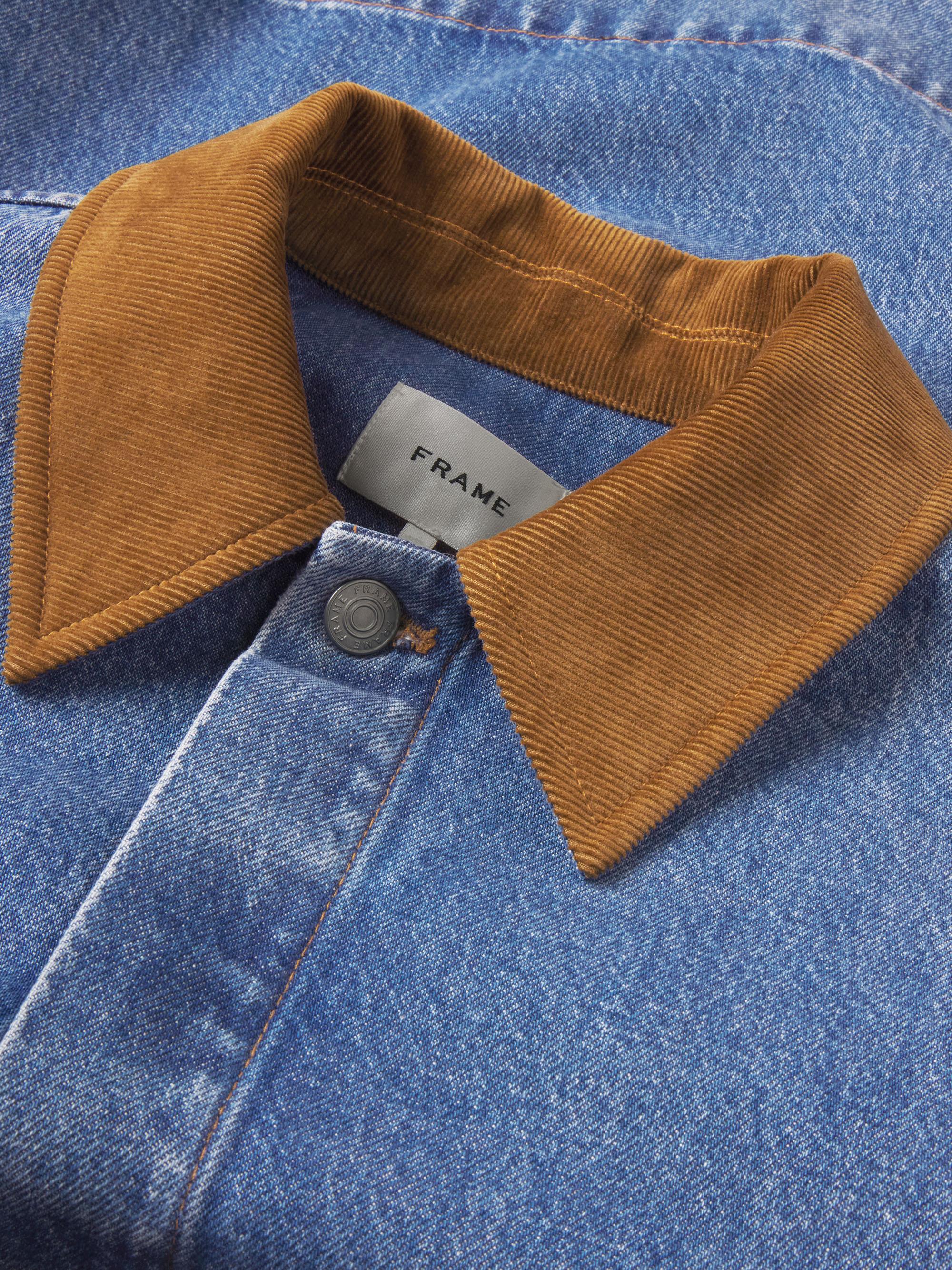 FRAME Women's The Mini Denim Swing Jacket - Sonic | Thumbnail 8
