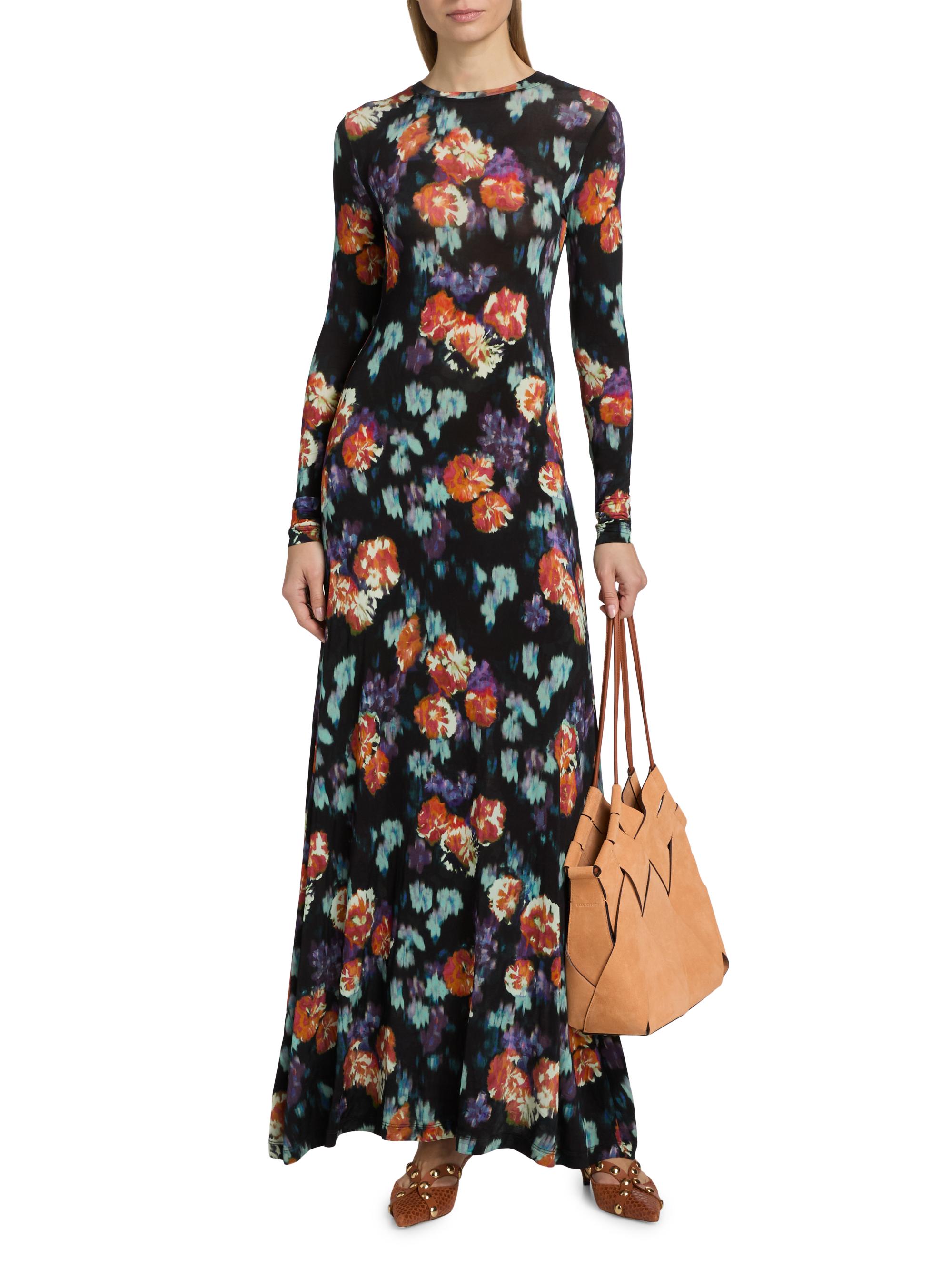 Ulla Johnson Women's Amari Floral Long-Sleeve Maxi Dress - Nocturne | Thumbnail 2