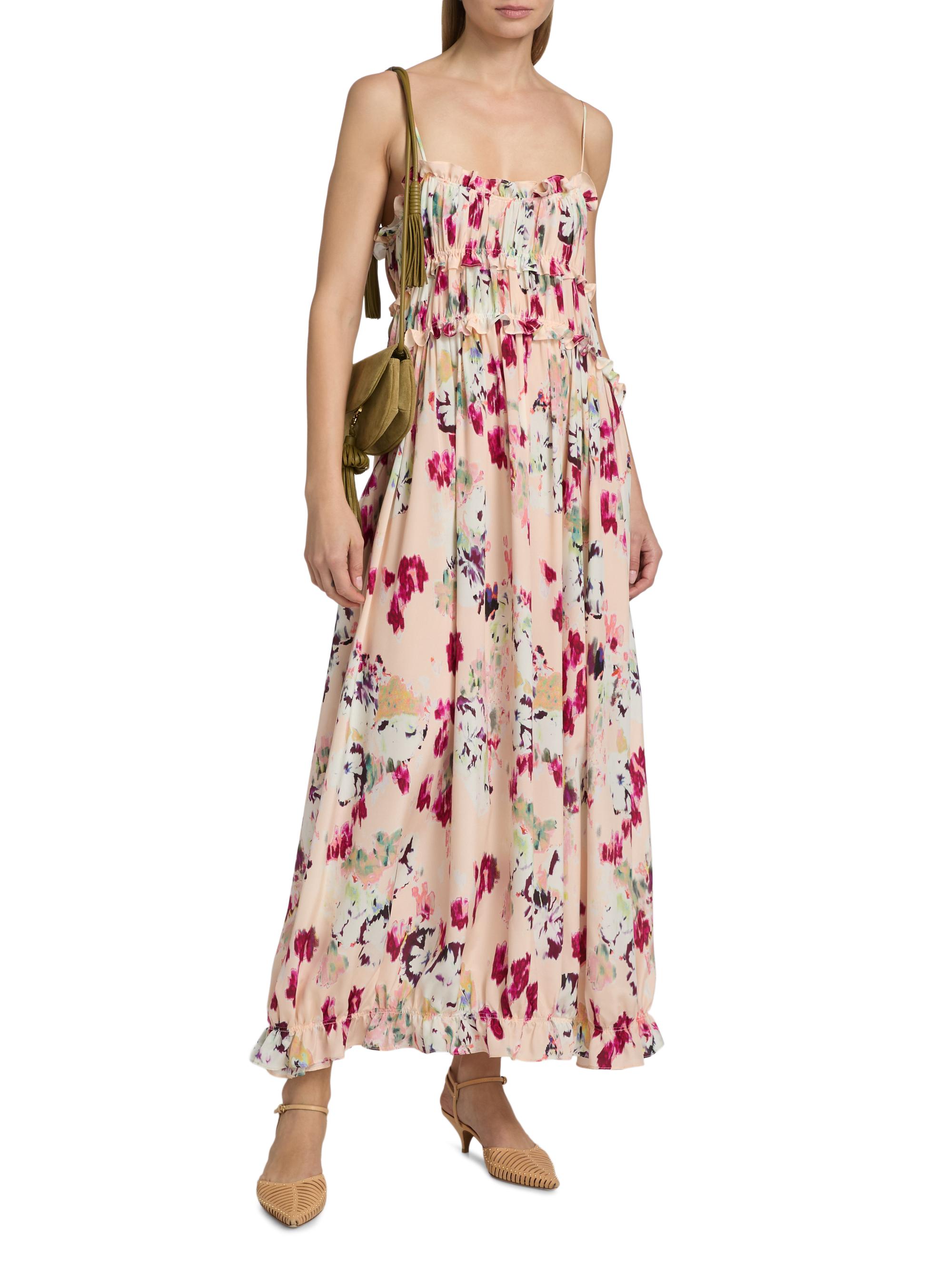 Ulla Johnson Women's Clove Ruffled Floral Silk Maxi Dress - Summer Garden | Thumbnail 3
