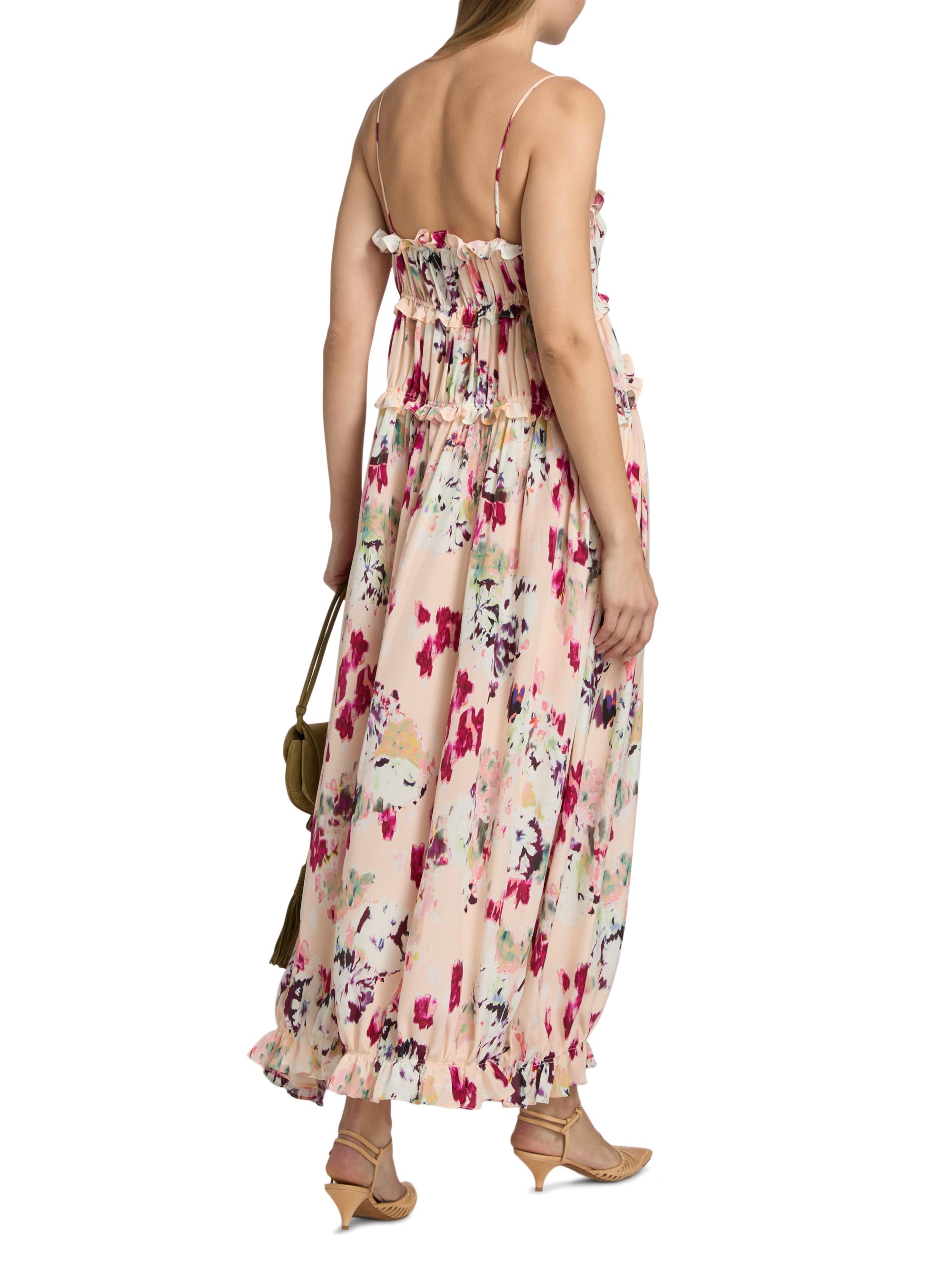 Ulla Johnson Women's Clove Ruffled Floral Silk Maxi Dress - Summer Garden | Thumbnail 5