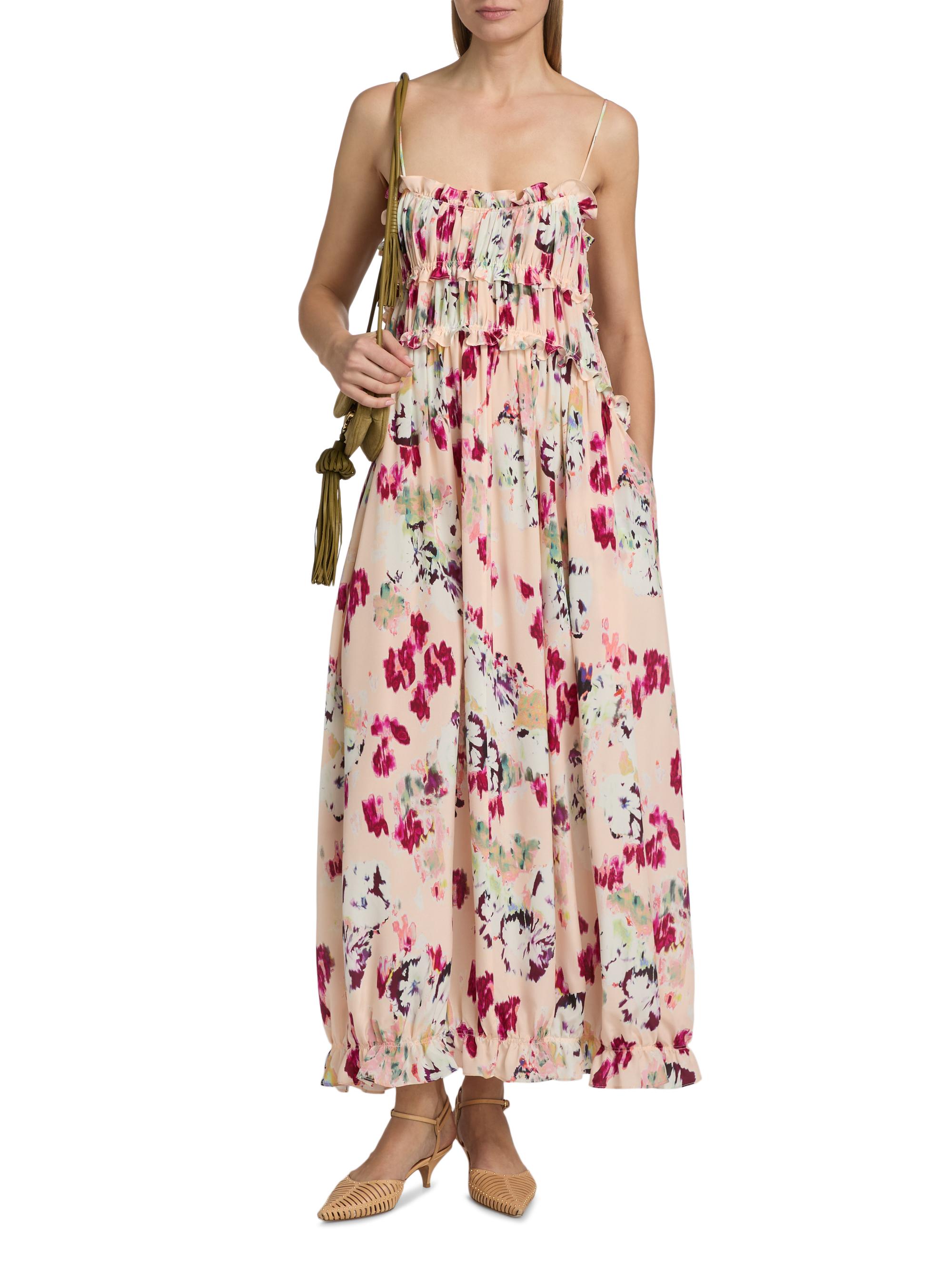 Ulla Johnson Women's Clove Ruffled Floral Silk Maxi Dress - Summer Garden | Thumbnail 2