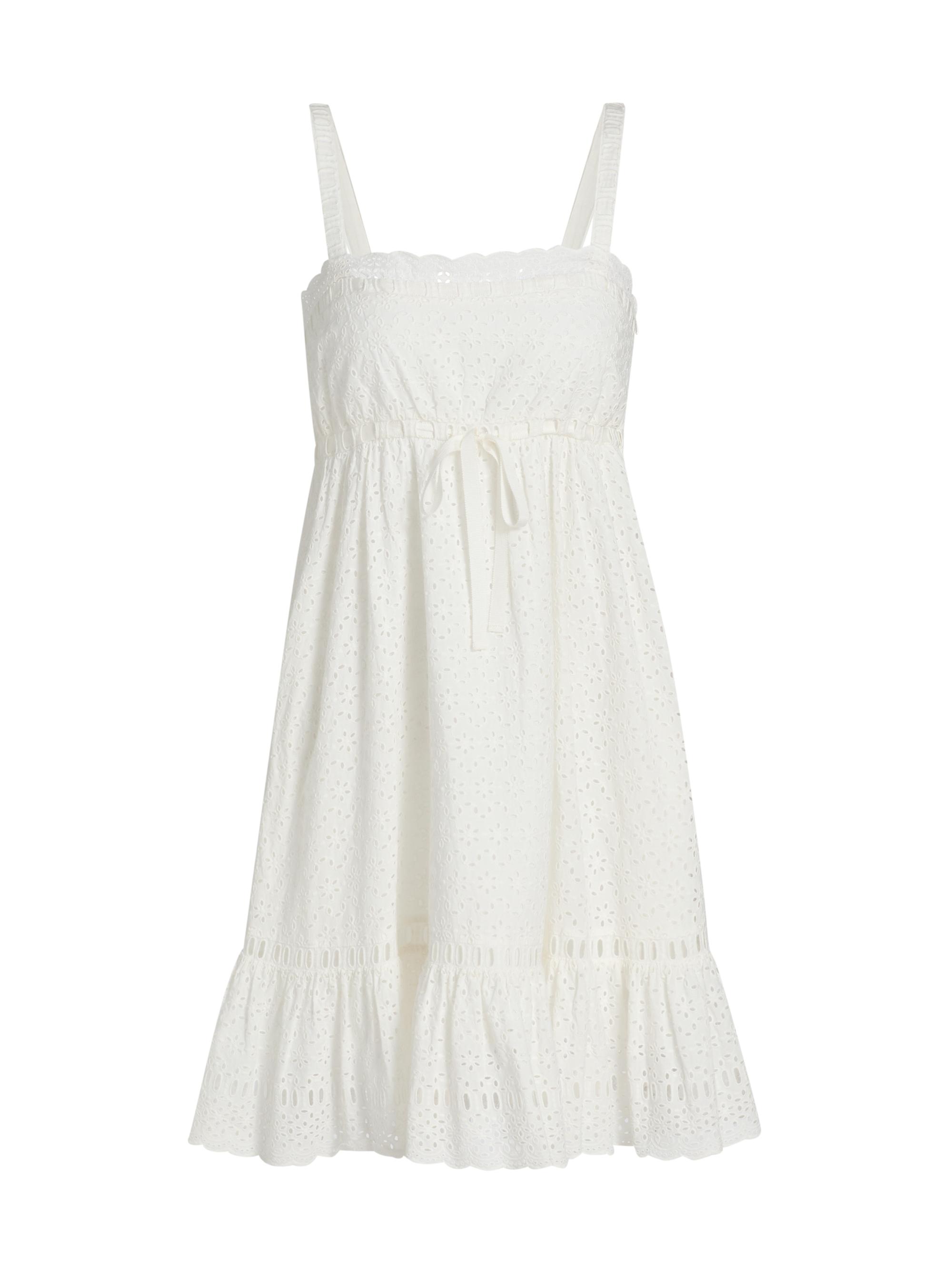 Ulla Johnson Women's Nerelle Eyelet Cotton Minidress - Pristine