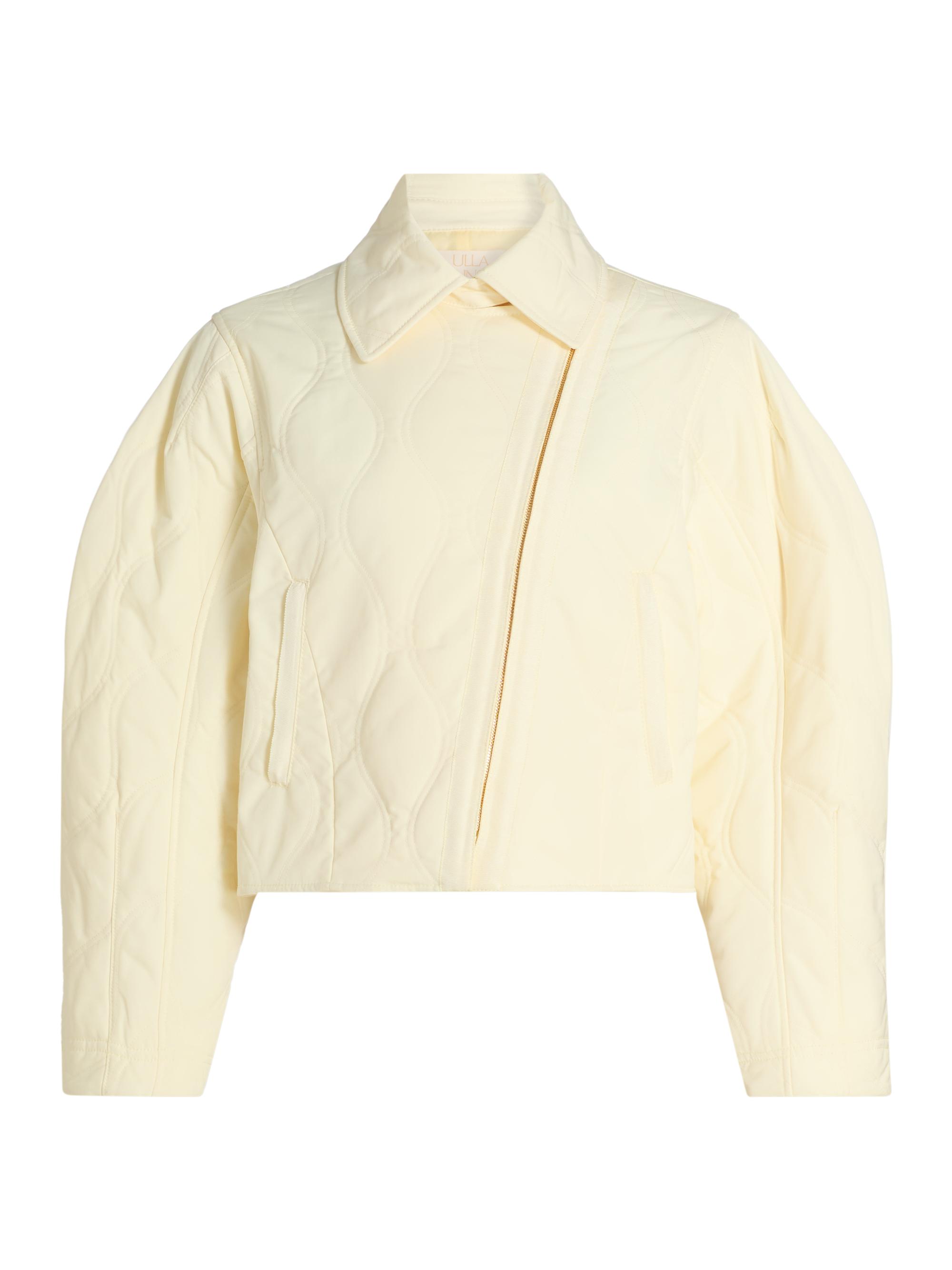 Ulla Johnson Women's Leonie Quilted Suede Jacket - Butter
