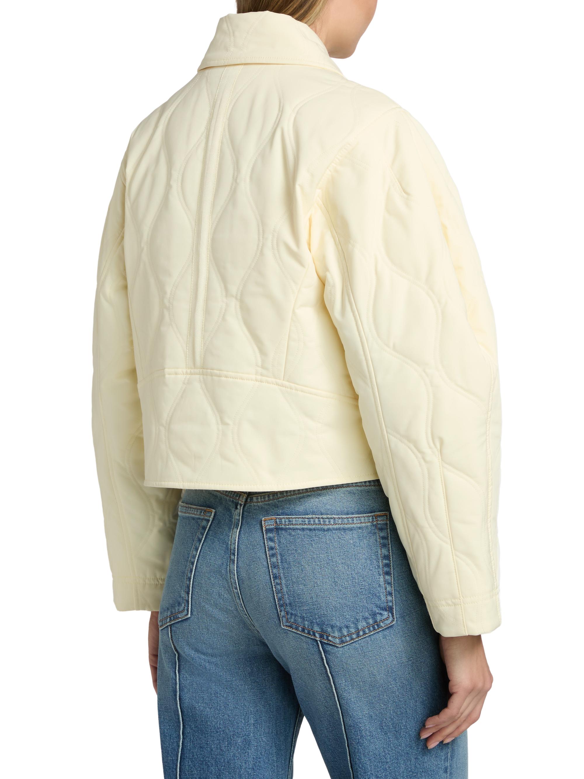 Ulla Johnson Women's Leonie Quilted Suede Jacket - Butter | Thumbnail 5