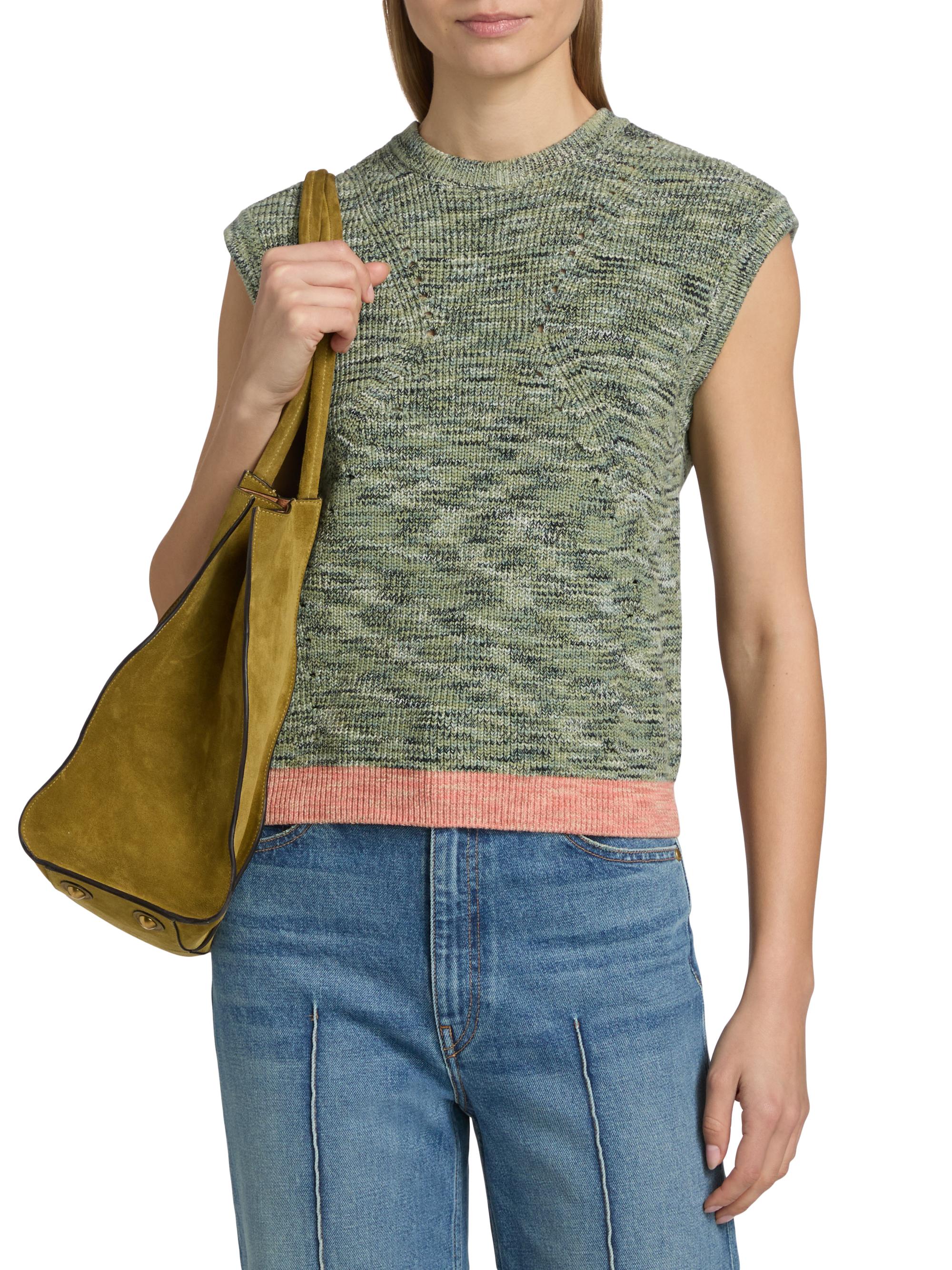 Ulla Johnson Women's Margot Contrast-Hem Stretch-Cotton Top - Piedstone | Thumbnail 3