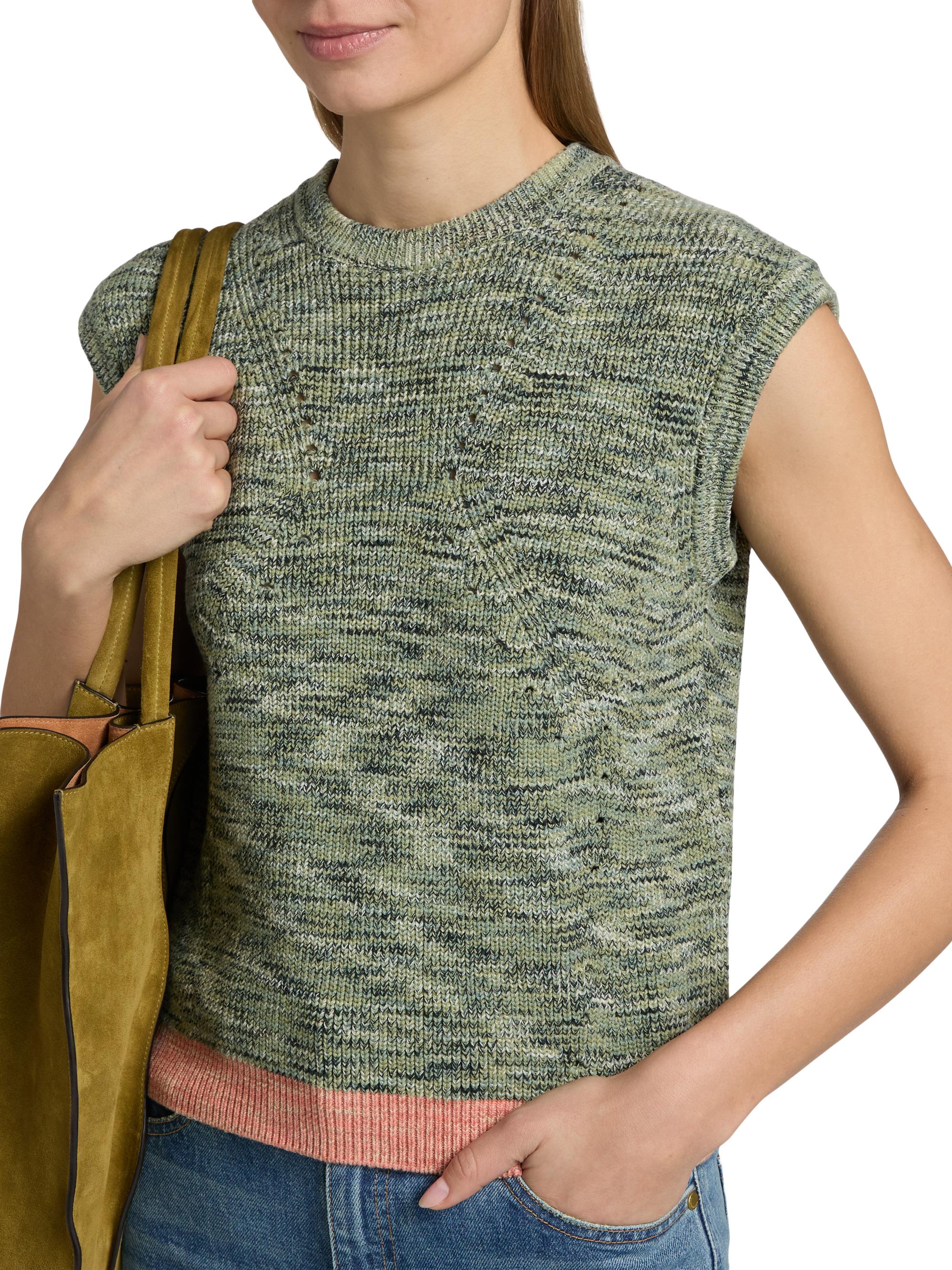 Ulla Johnson Women's Margot Contrast-Hem Stretch-Cotton Top - Piedstone | Thumbnail 6