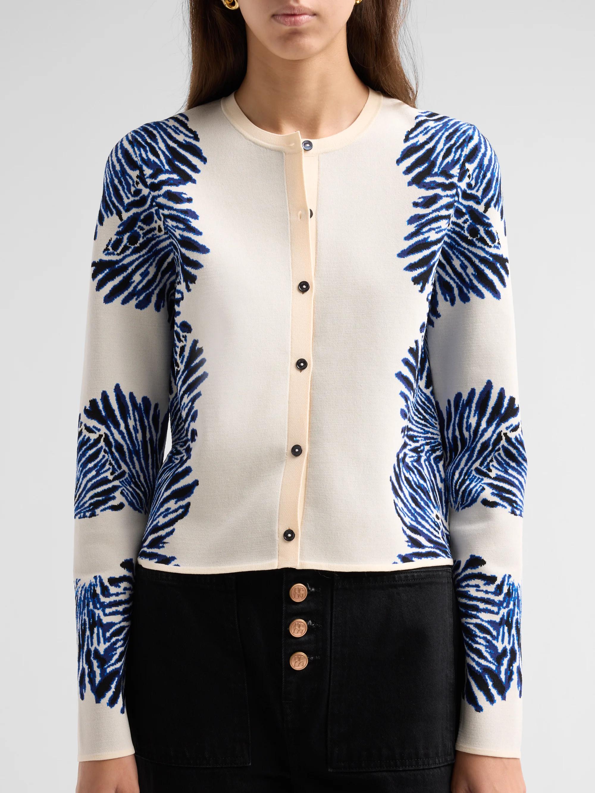 Ulla Johnson Carina Knit Jacquard Cardigan | Saks Fifth Avenue