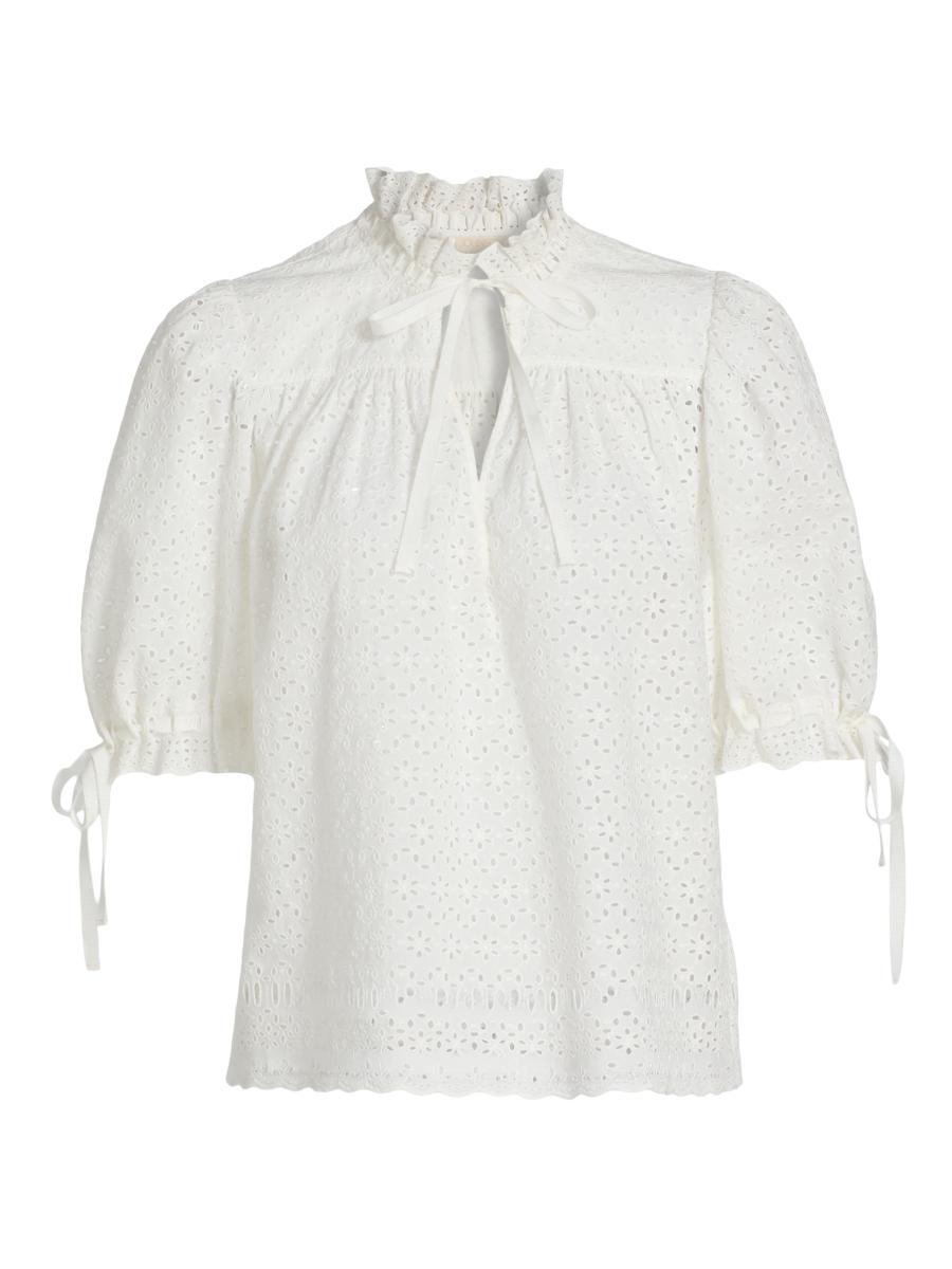 Ulla Johnson Women's Aloutte Eyelet Cotton Top In Pattern