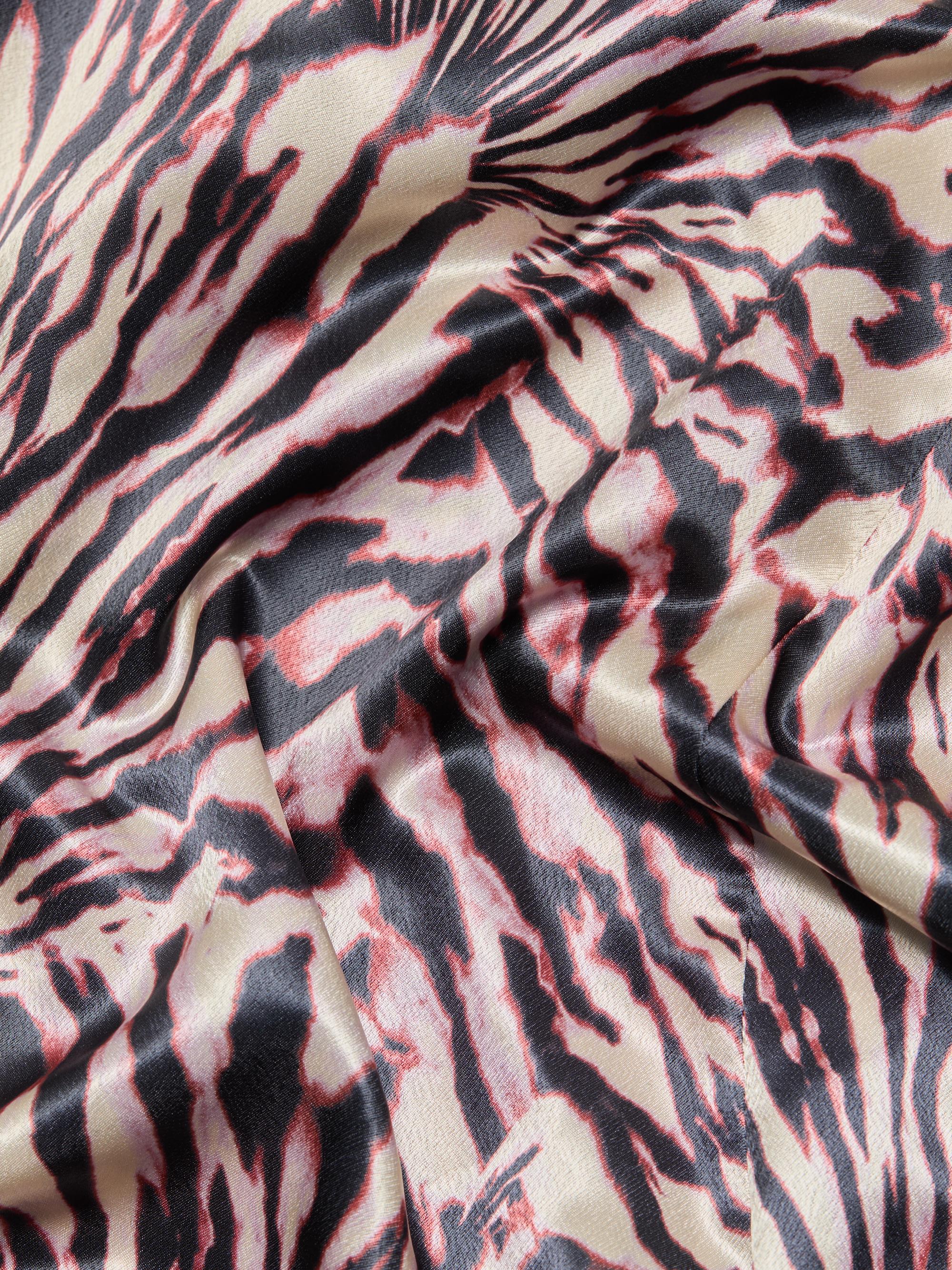 Ulla Johnson Women's Oriana Zebra-Print Satin A-Line Maxi Dress - Rhodonite | Thumbnail 7