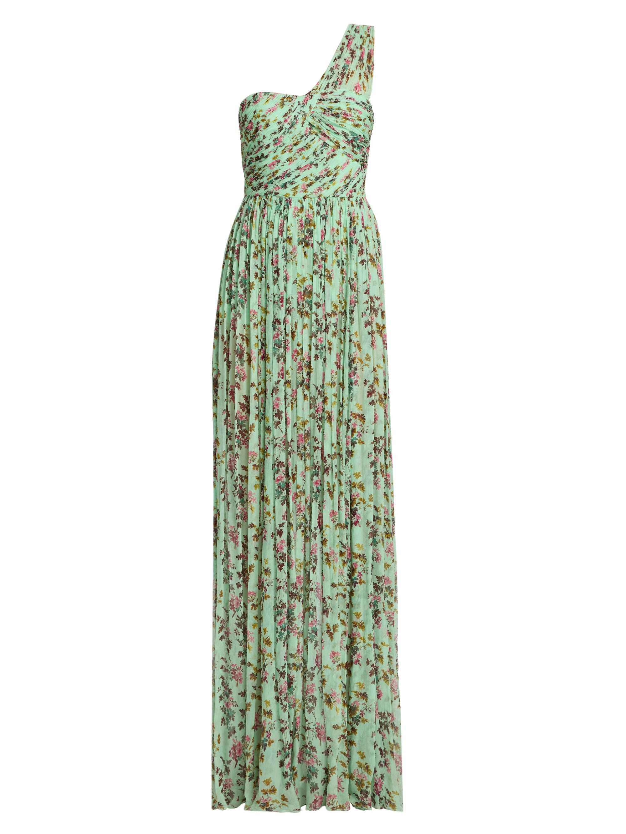 Ulla Johnson Women's Aureline Floral Silk One-Shoulder Gown - Opaline