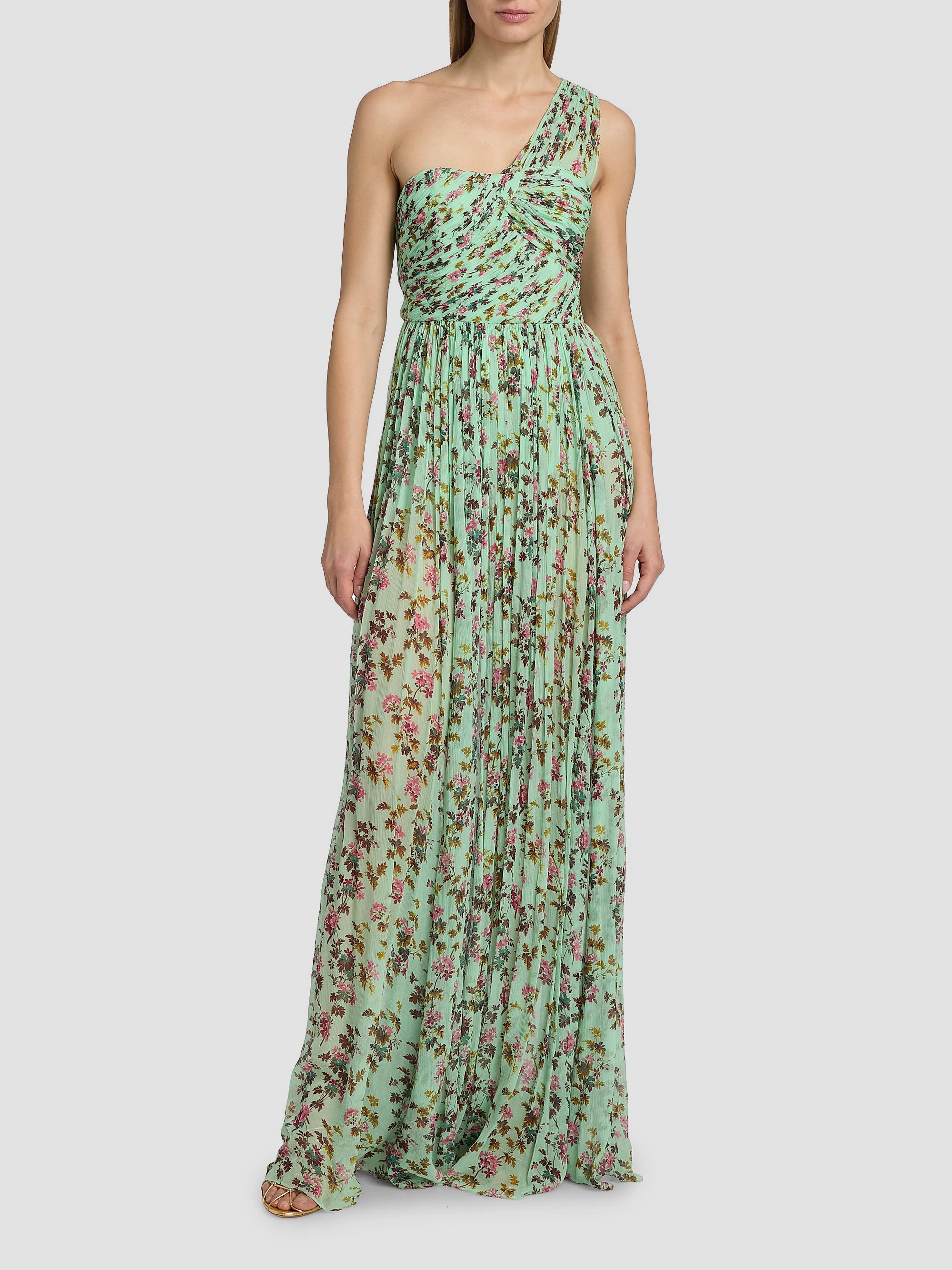 Ulla Johnson Women's Aureline Floral Silk One-Shoulder Gown - Opaline | Thumbnail 3