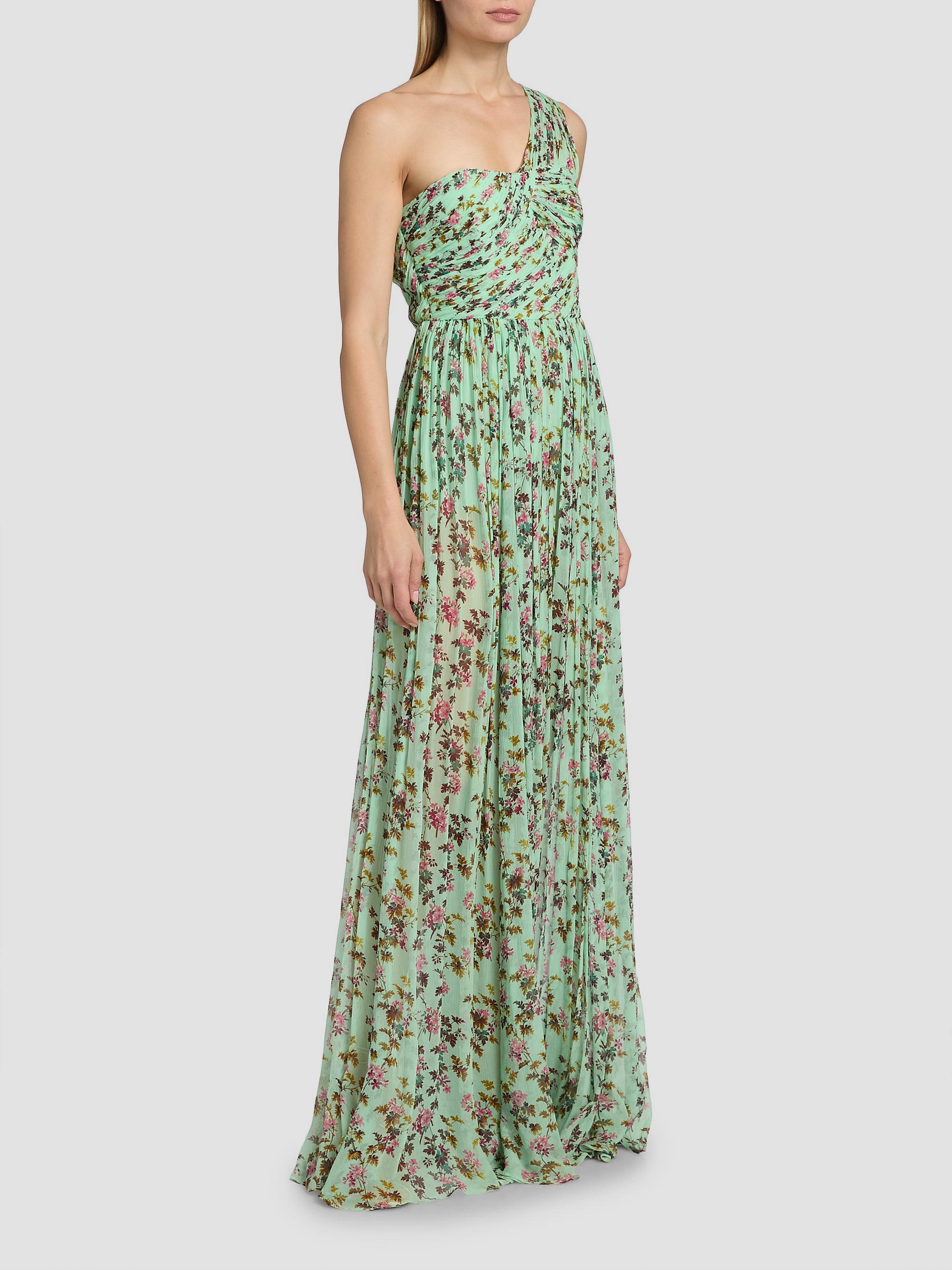 Ulla Johnson Women's Aureline Floral Silk One-Shoulder Gown - Opaline | Thumbnail 4