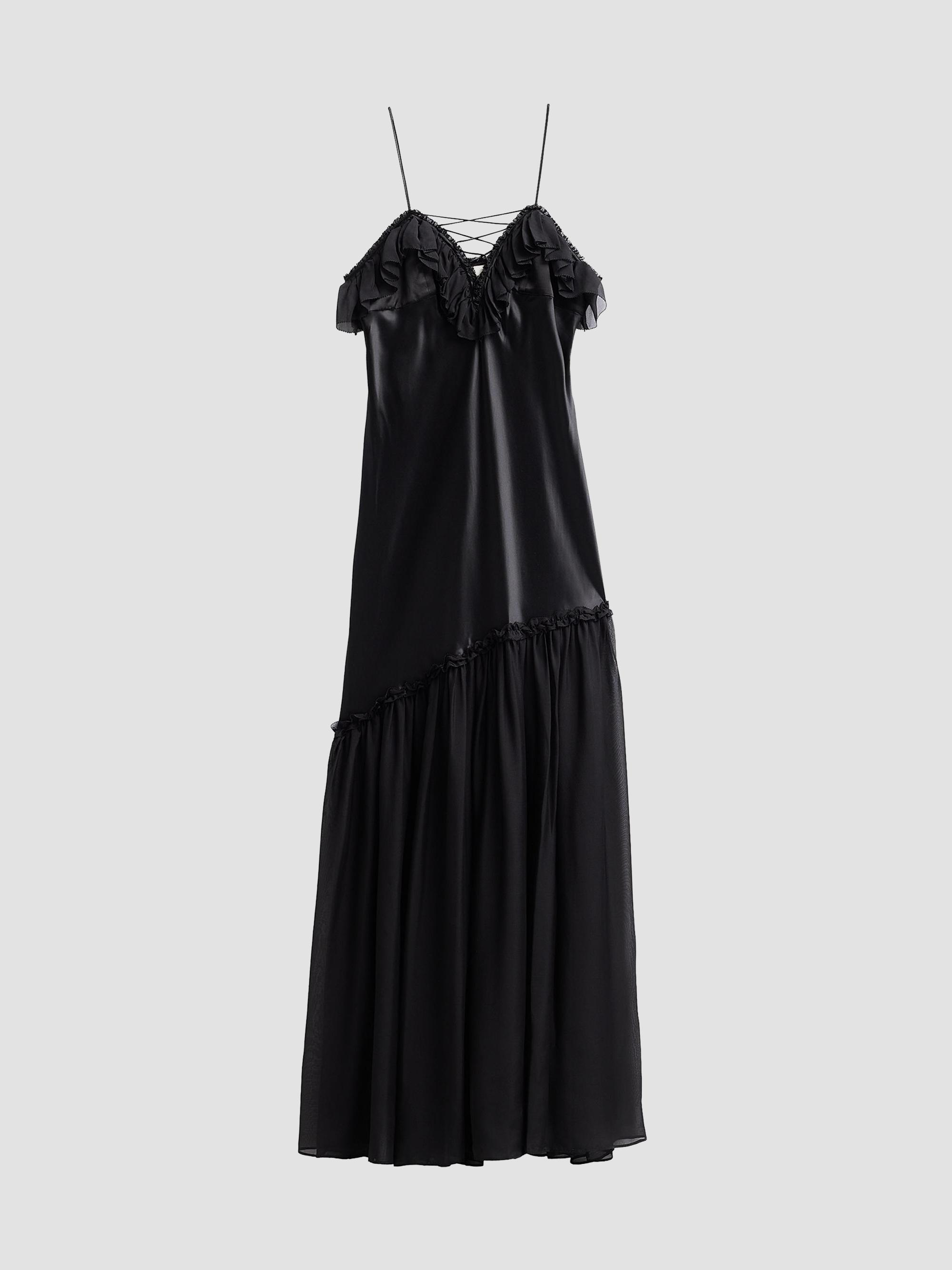 ulla johnson naia ruched printed jersey maxi dress Naia Long Sleeve Ruched Midi Dress