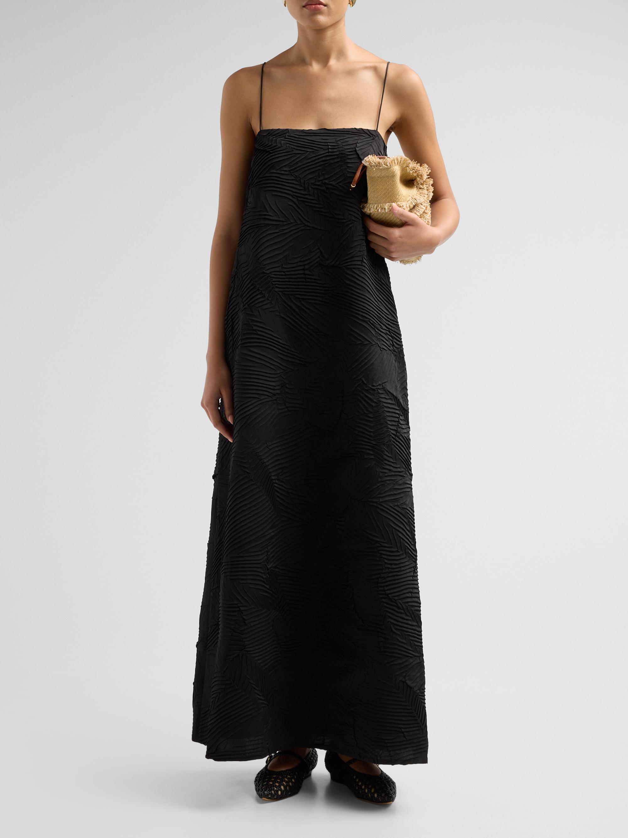 Ulla Johnson Women's Landscape Satin Maxi Dress - Noir | Thumbnail 2