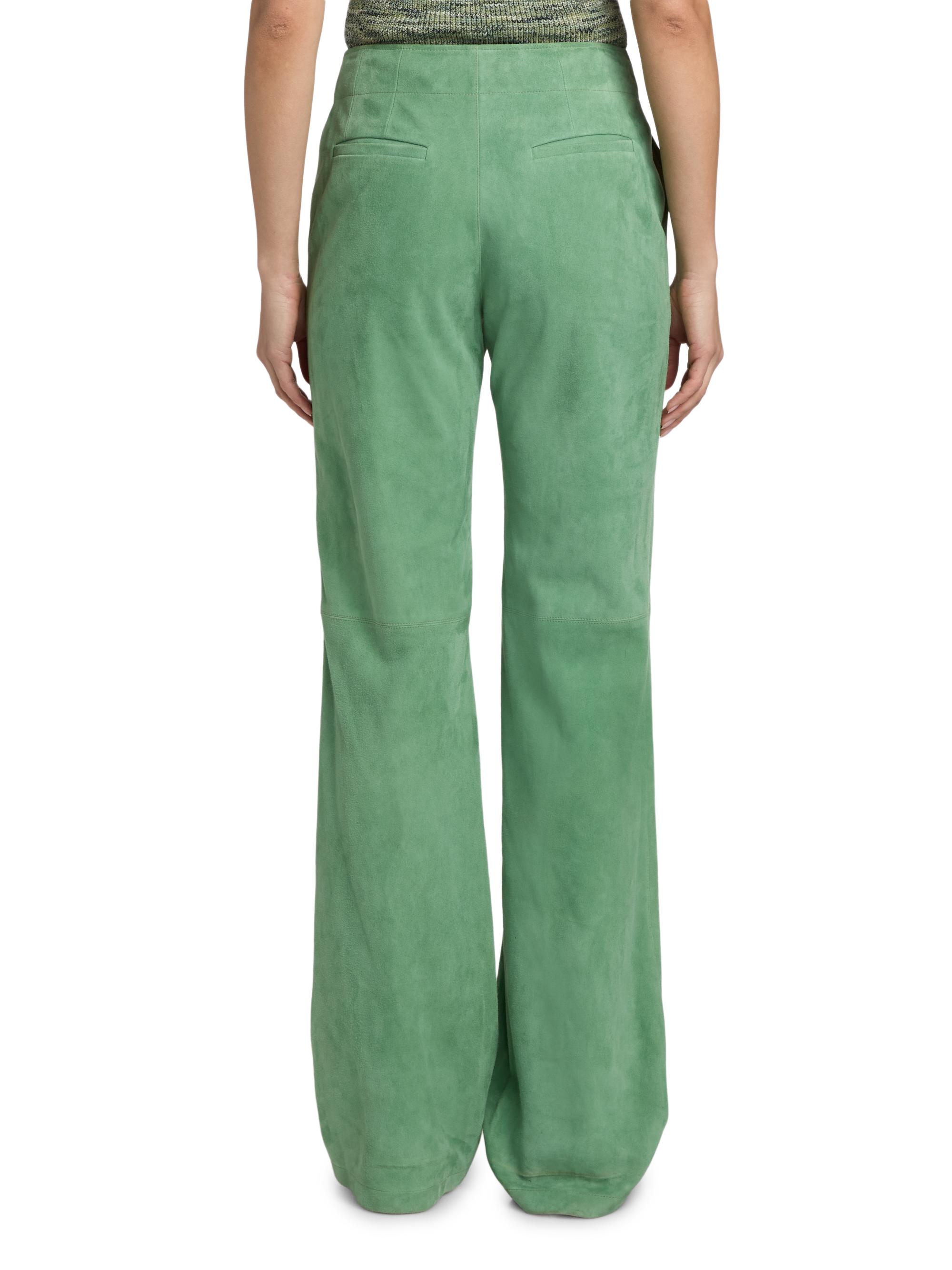 Ulla Johnson Women's Freja Suede Straight-Leg Pants - Aventurine | Thumbnail 5