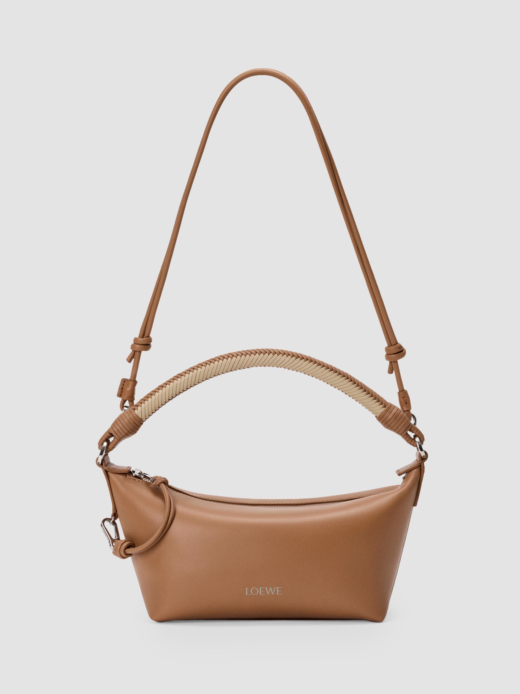 LOEWE ブラウン オーストリッチショルダーバッグ LOEWE Cala Mini Leather Handle Bag | Saks Fifth Avenue