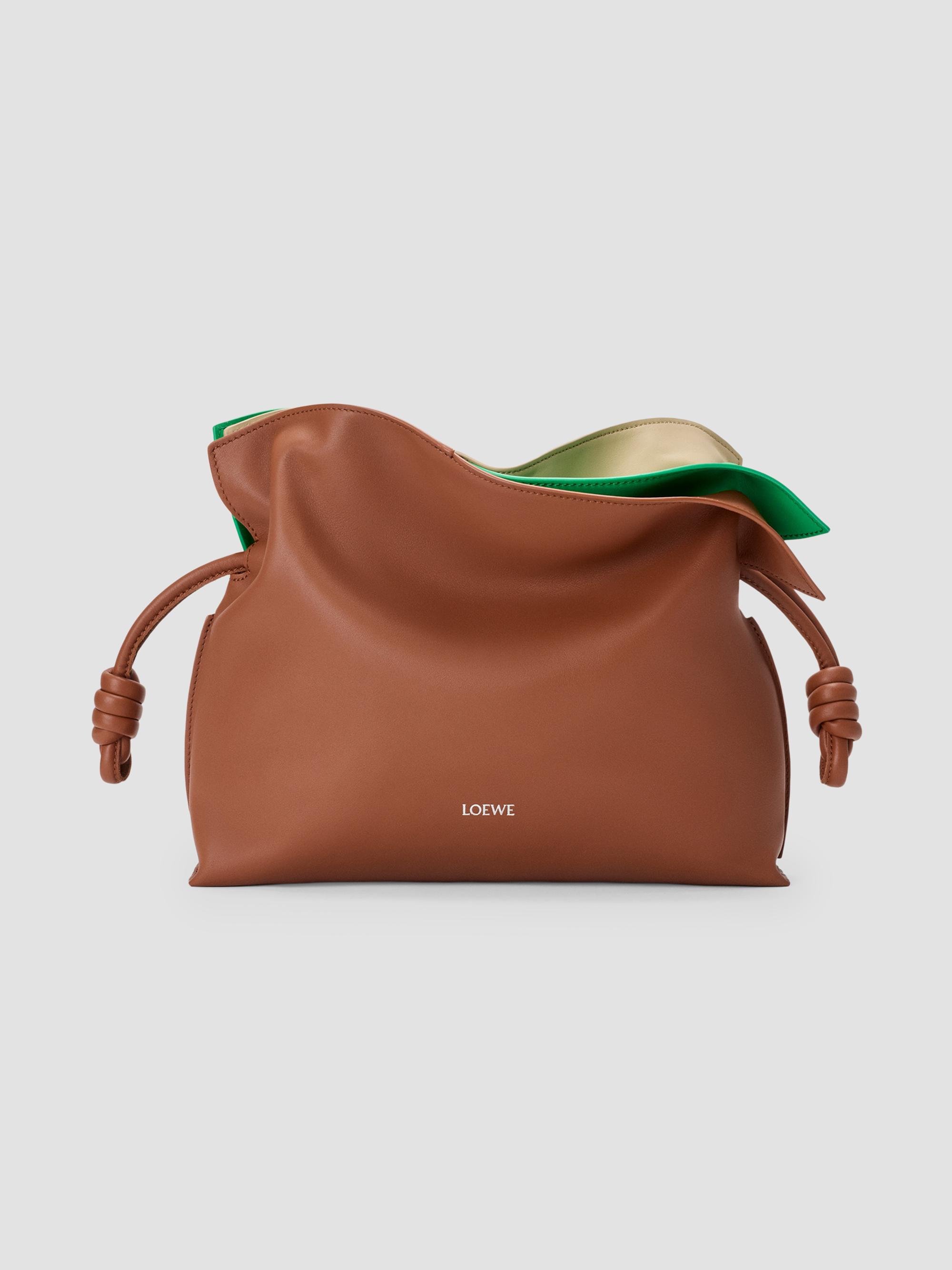 LOEWE Women's Flamenco Layers Leather Clutch - Multicolor Squirrel | Thumbnail 10