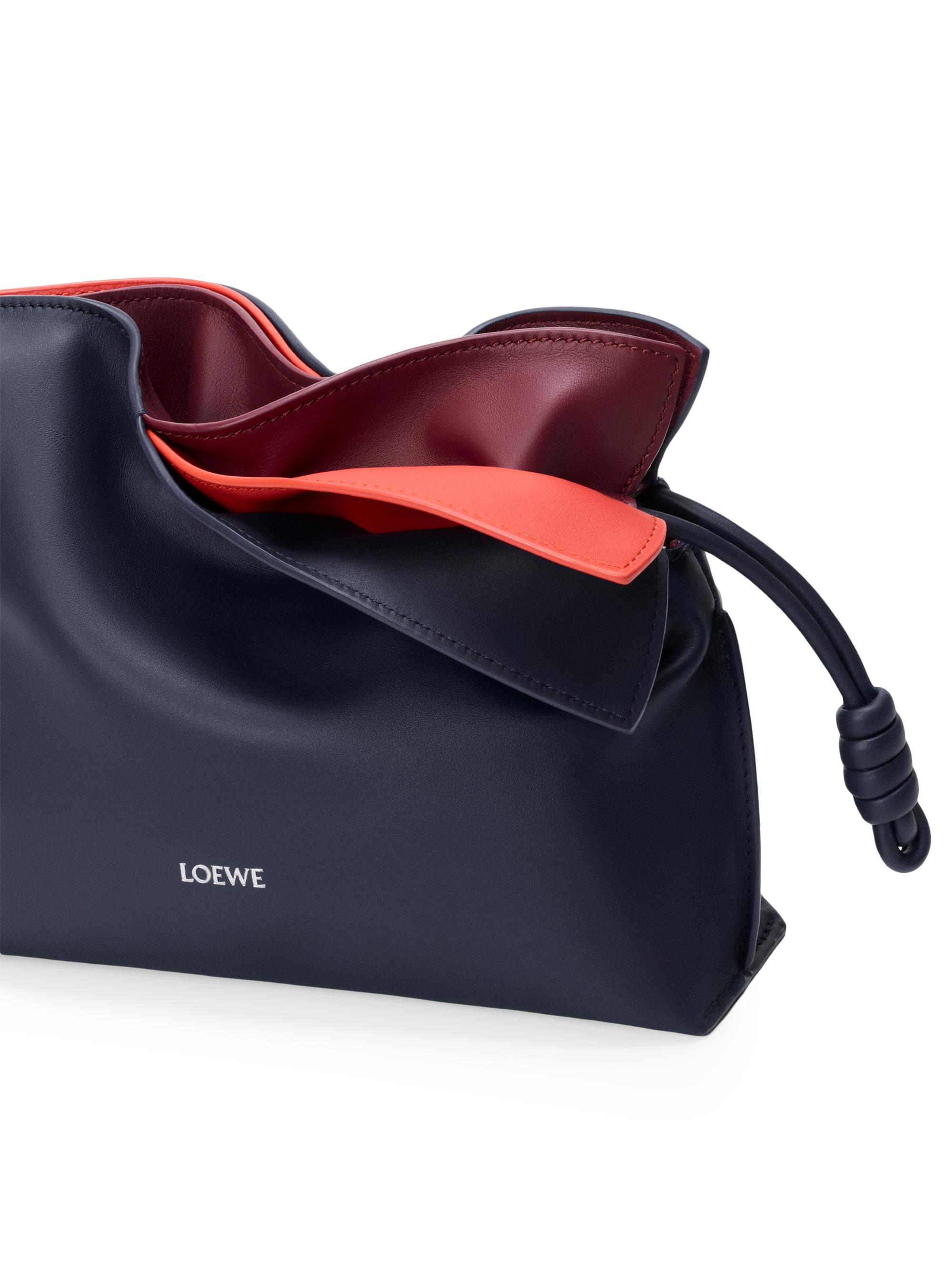 LOEWE Women's Flamenco Mini Layered Leather Clutch - Multicolor Deep Navy | Thumbnail 6