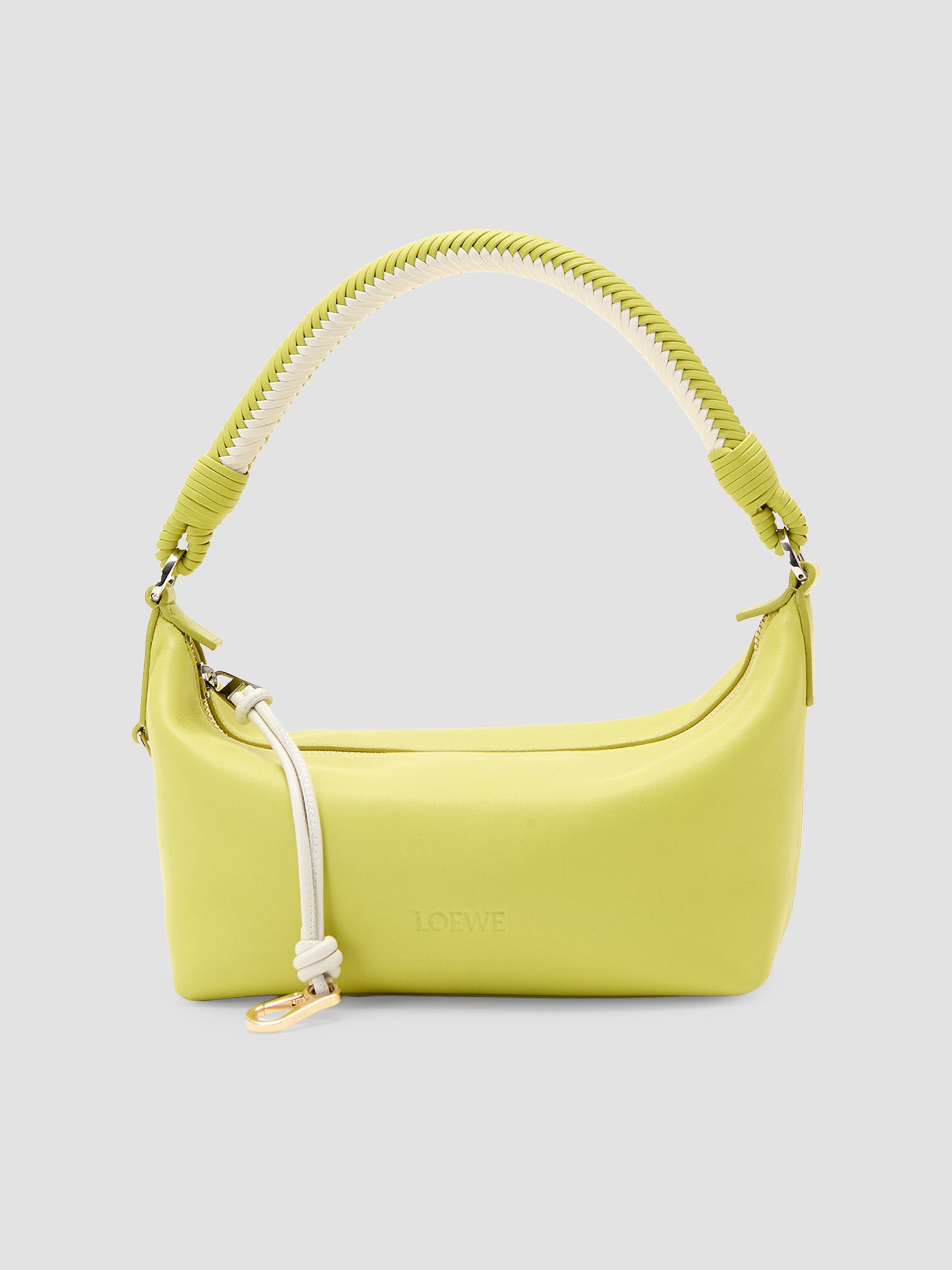 LOEWE イエロー/ホワイト ショルダーバッグ LOEWE Cala Leather Top Handle Pouch | Saks Fifth Avenue