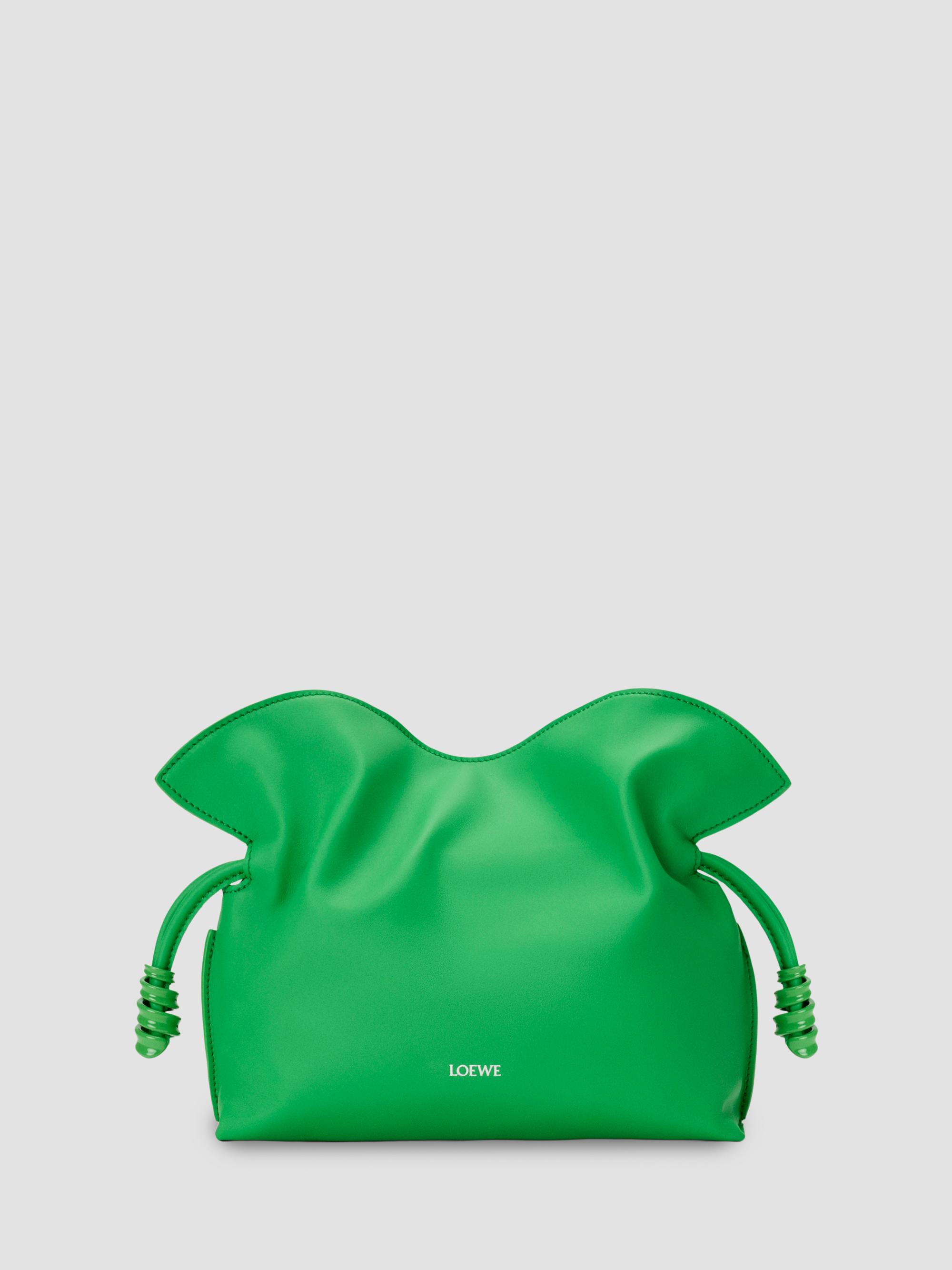LOEWE Women's Flamenco Coil Leather Clutch Bag - Clover Green | Thumbnail 9