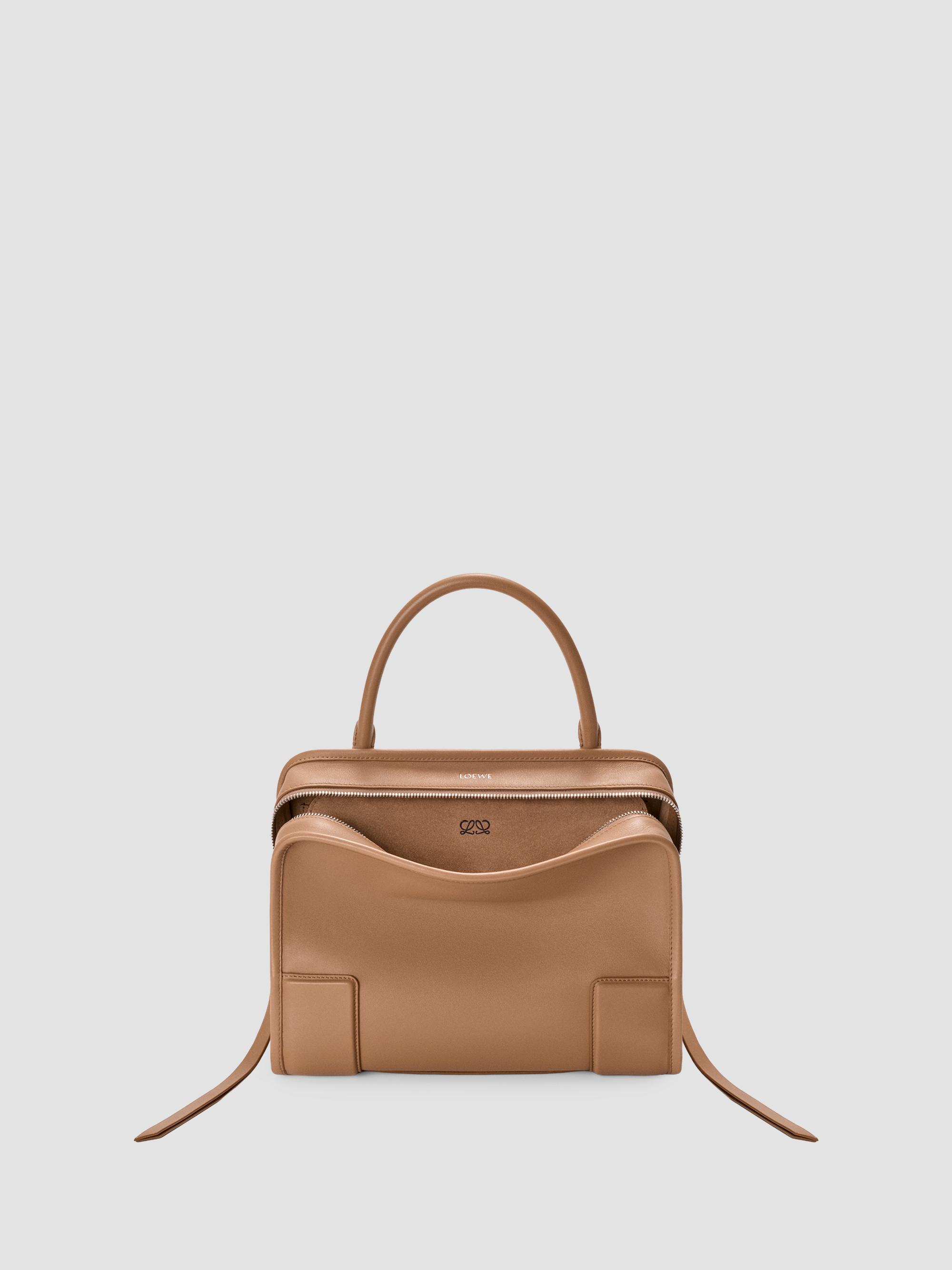 LOEWE Women's Amazona 180  Leather Handbag - Mocha | Thumbnail 10