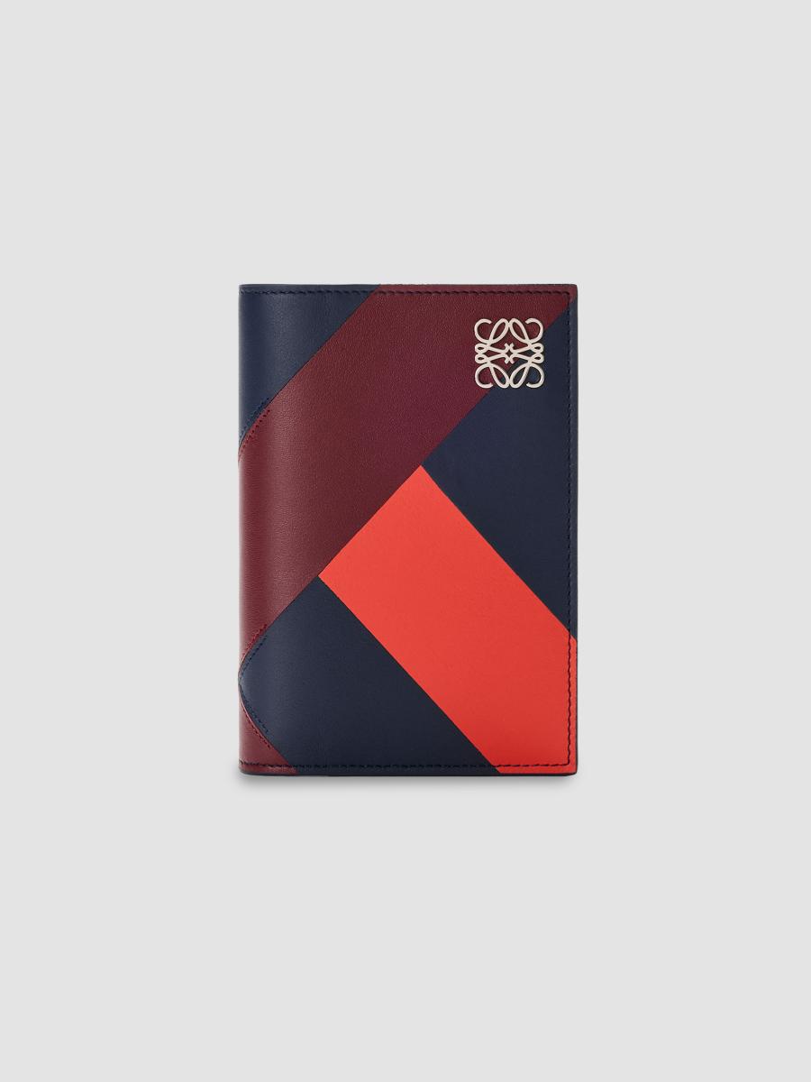 LOEWE Anagram Colorblocked Leather Passport Case | Saks Fifth Avenue