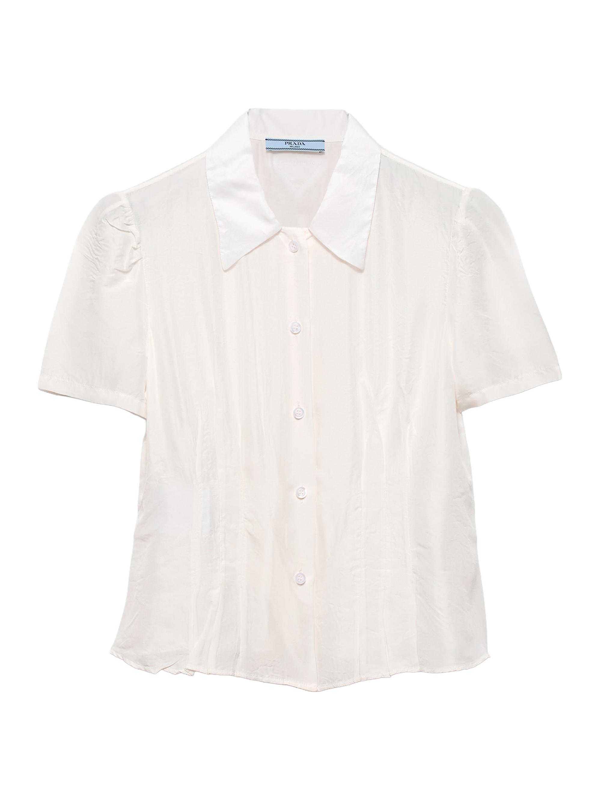 Prada Short Sleeved Satin Top | Saks Fifth Avenue