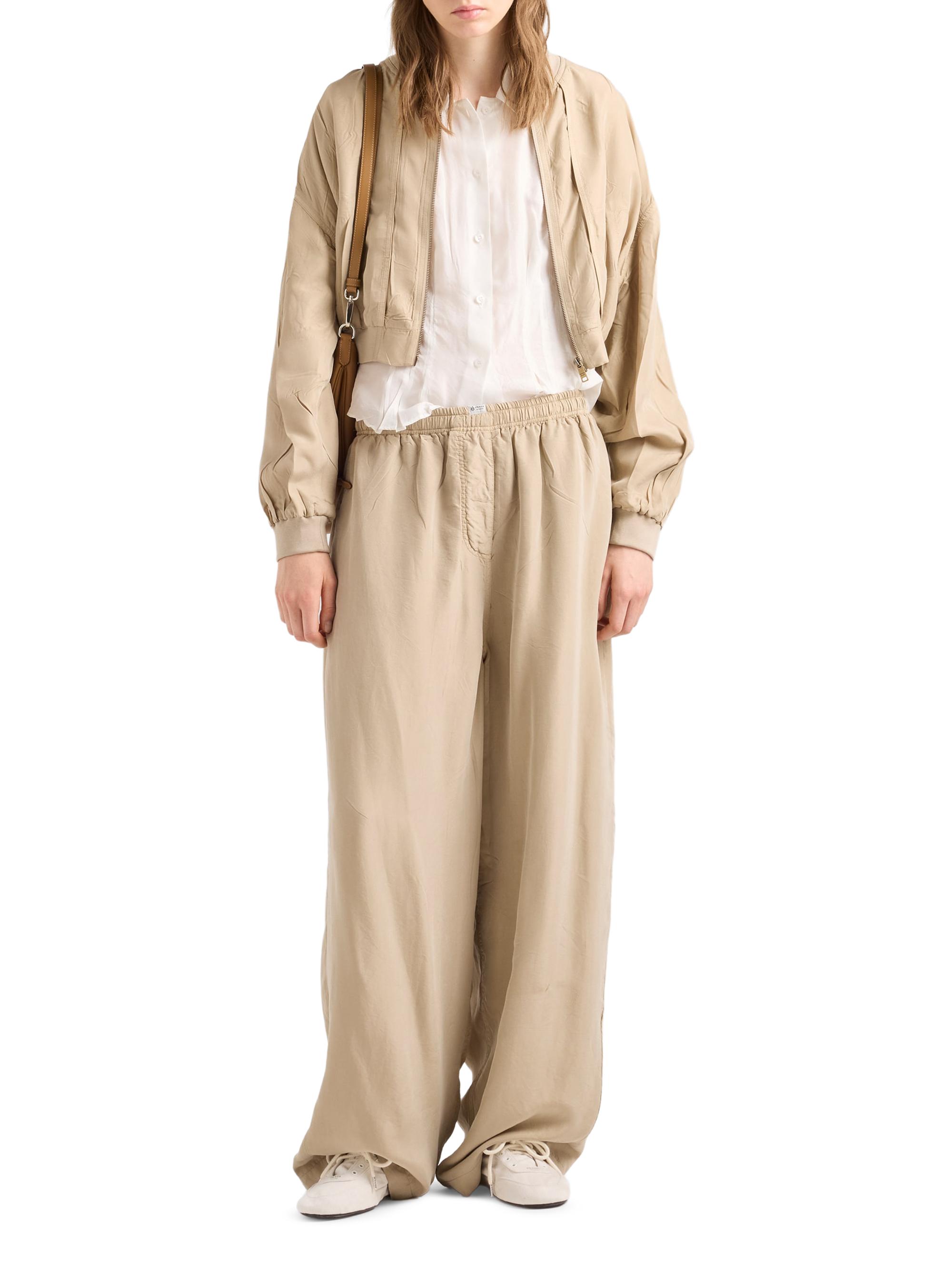 Prada Garment-Dyed Washed Silk Shirt | Saks Fifth Avenue