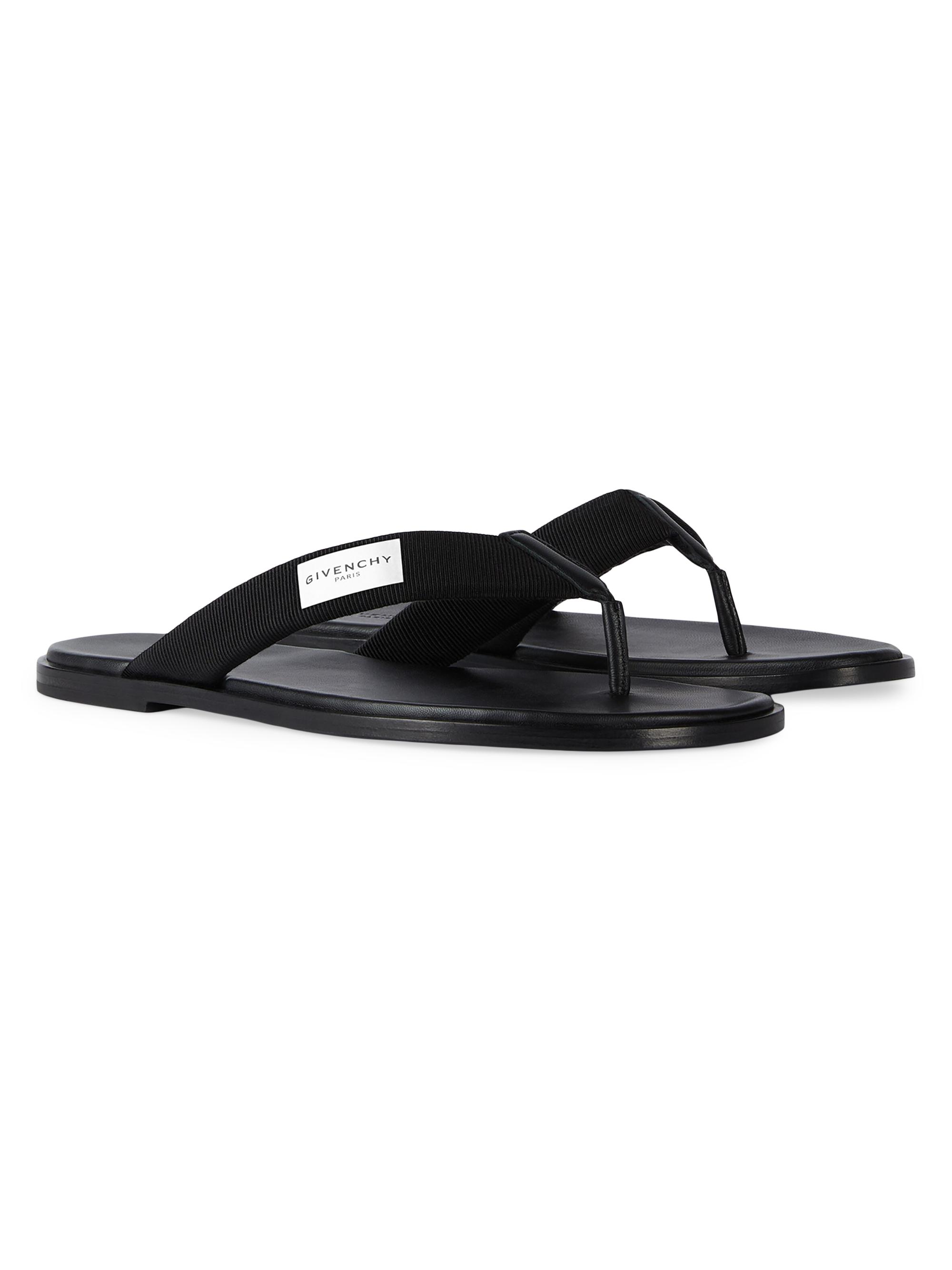 16ss GIVENCHY イージーパンツ 黒50 V字切替 ワイド サルエル Givenchy Bay Thongs in Gros Grain and Leather | Saks Fifth Avenue