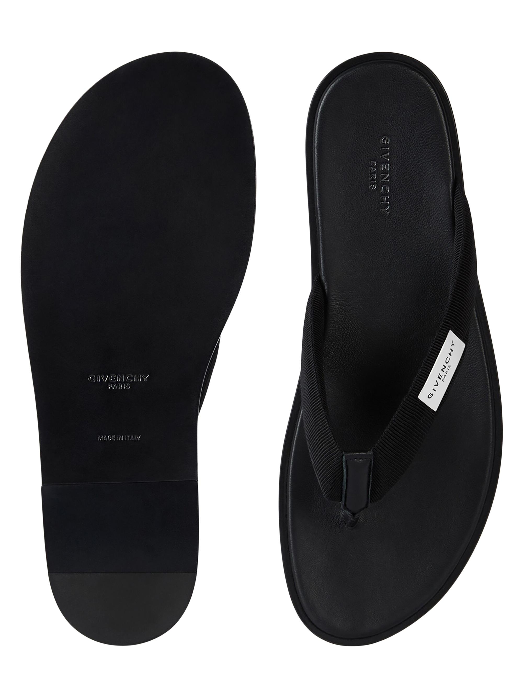 Givenchy Bay Thongs in Gros Grain and Leather | Saks Fifth Avenue