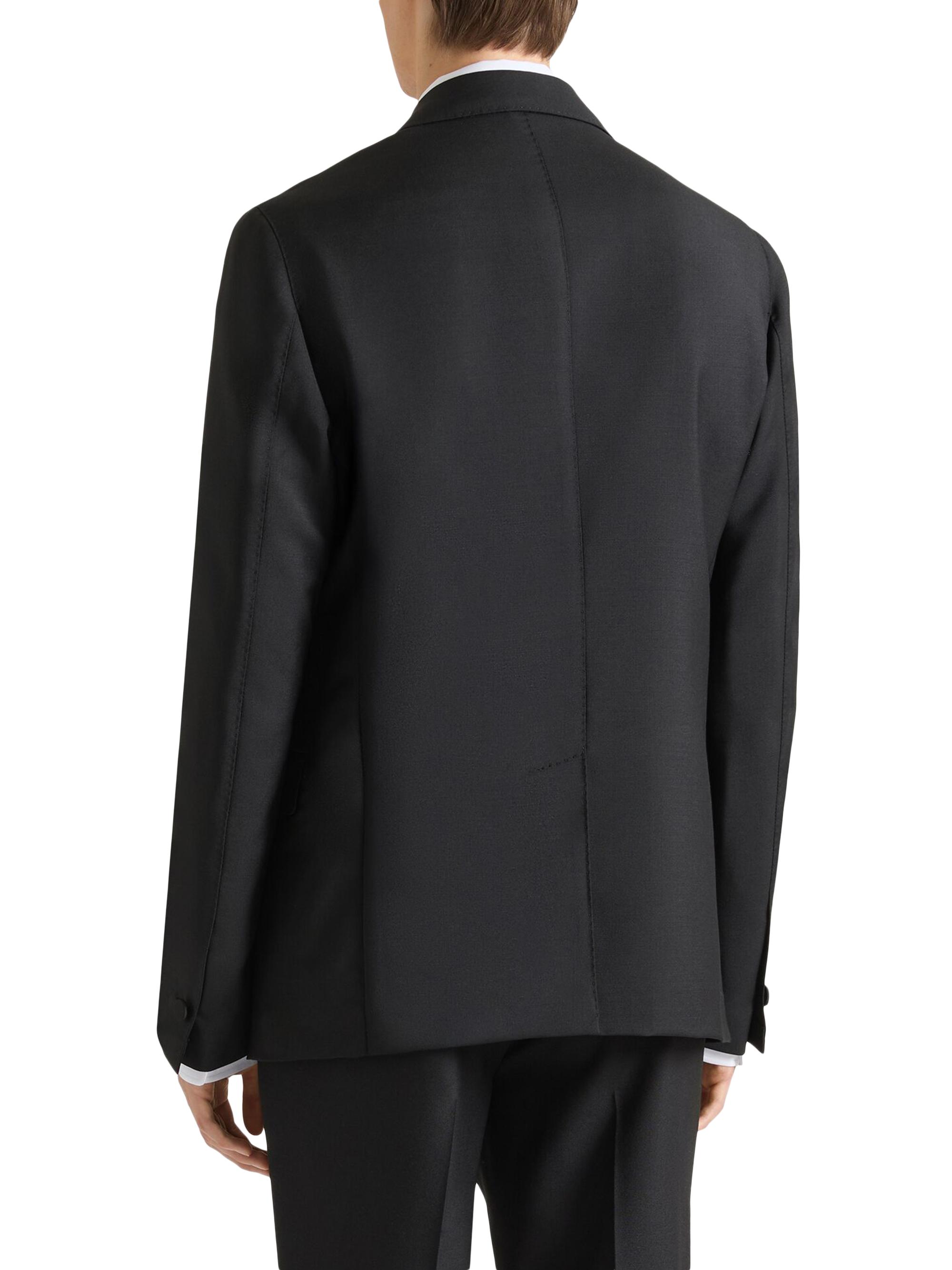 Givenchy Single-Breasted Deconstructed Jacket in Wool and Mohair