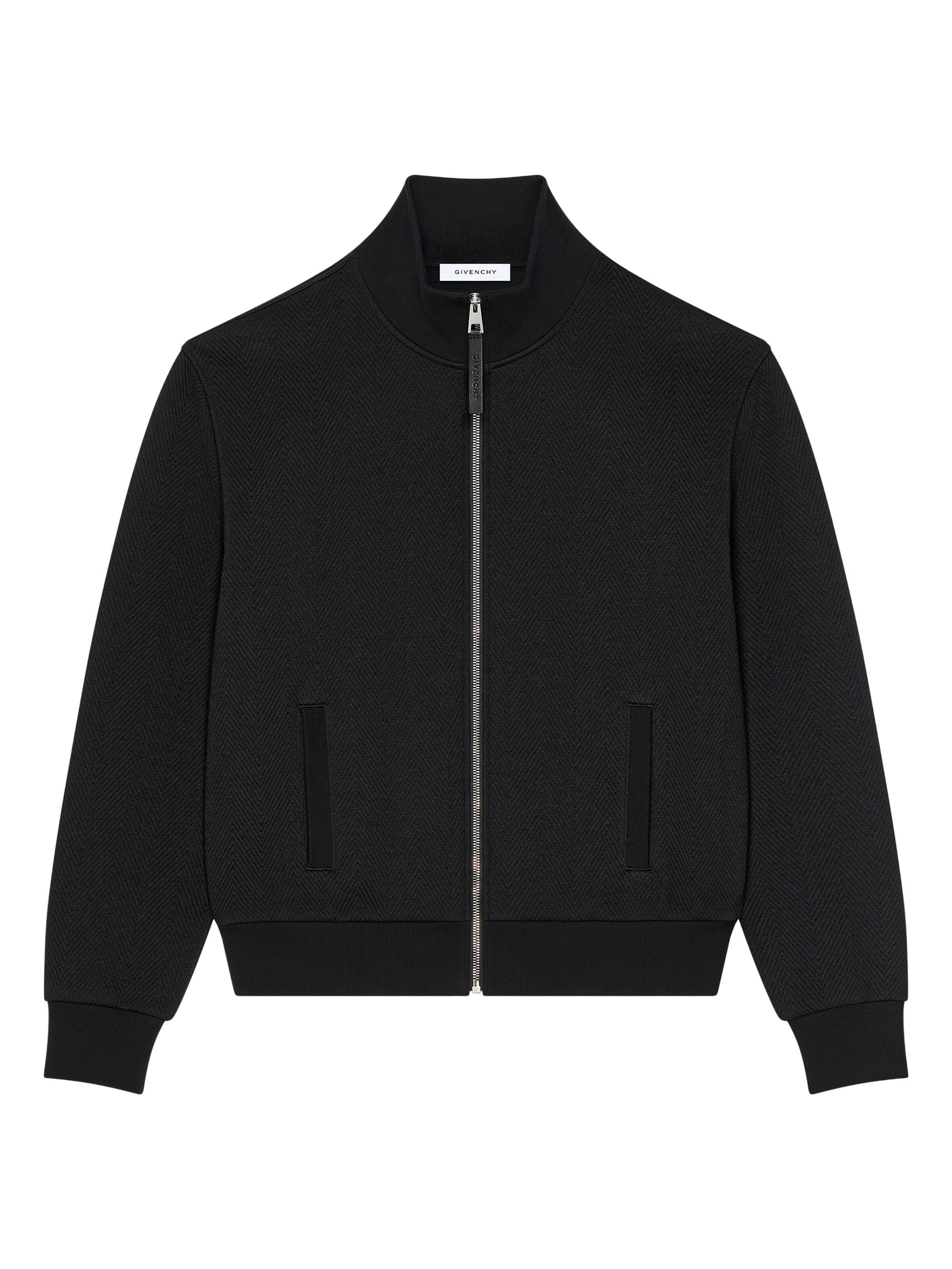 Givenchy Zipped Hoodie in Fleece with Stamp Print | Saks Fifth Avenue
