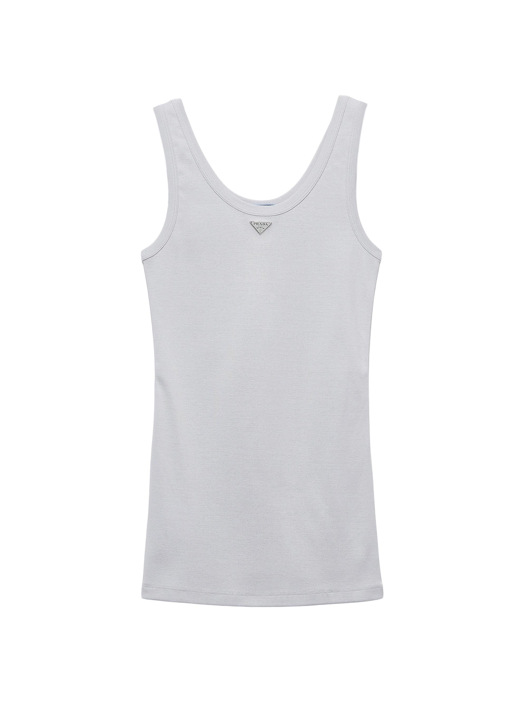 Prada Ribbed Knit Jersey Tank Top | Saks Fifth Avenue