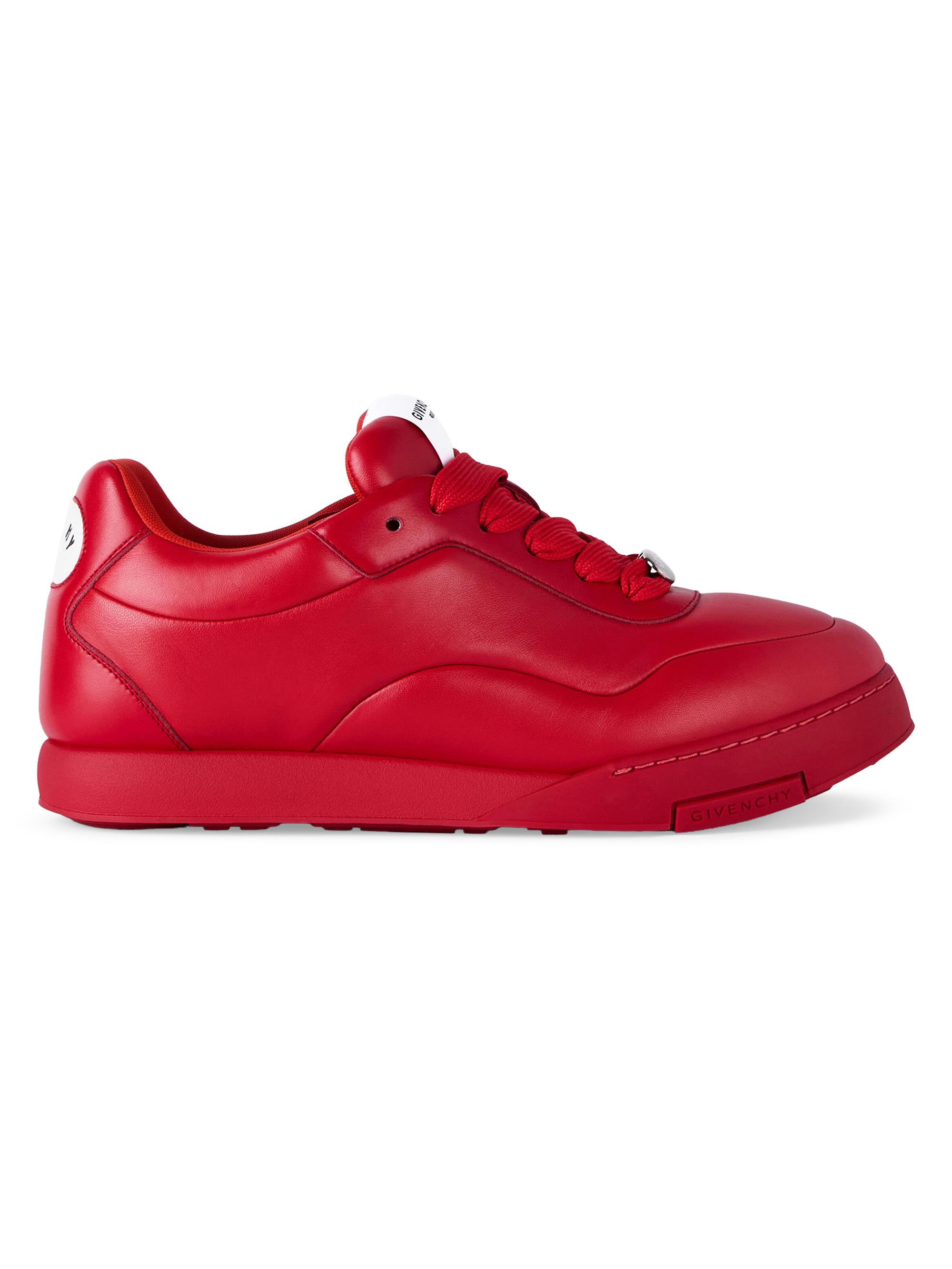 Givenchy Men's Puffy Yard Sneakers in Nappa Leather - Vermillon | Thumbnail 7