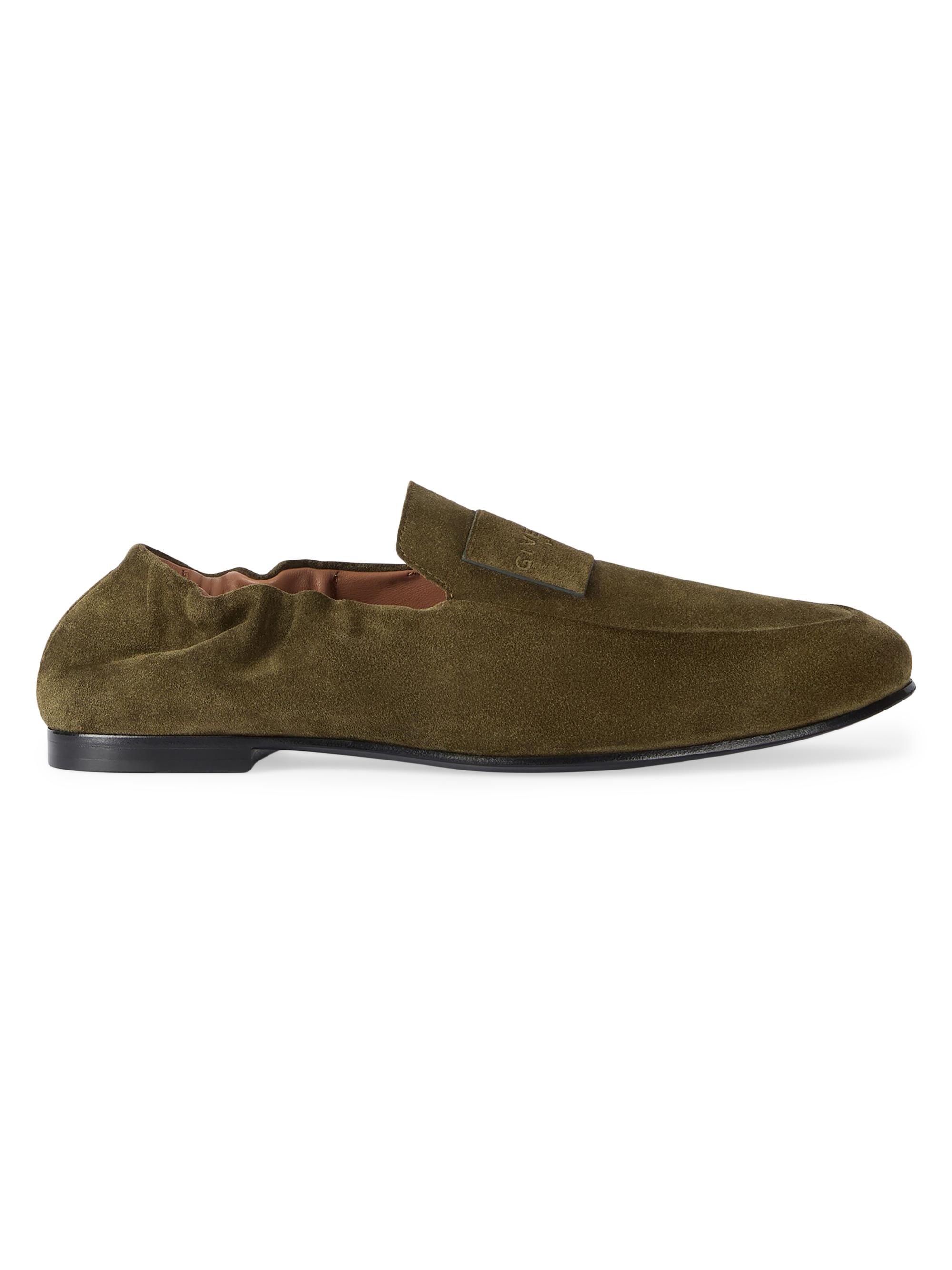 Givenchy Men's Label Loafers in Suede - Khaki | Thumbnail 7
