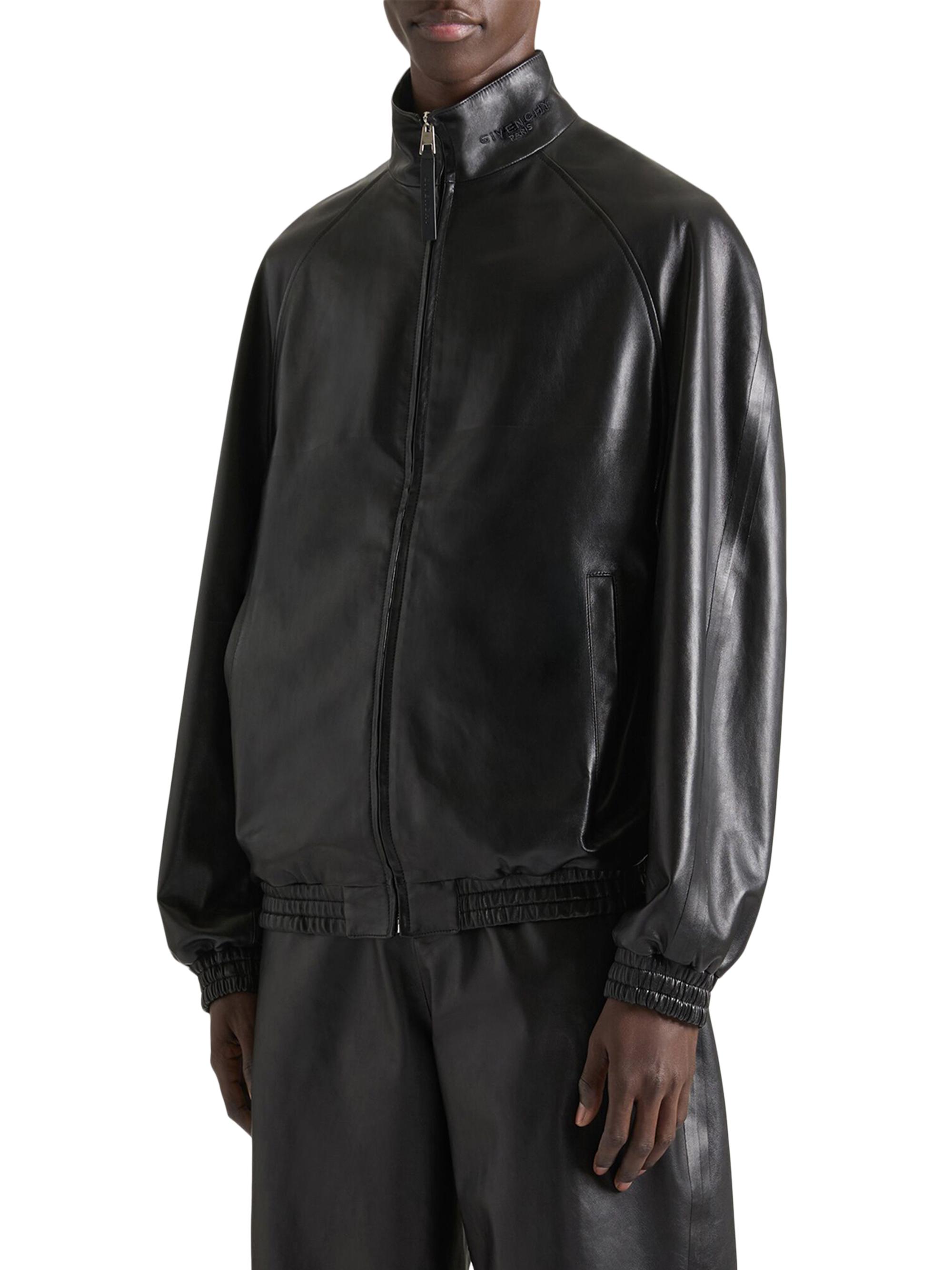 Givenchy Couture Seam Track Jacket in Nappa Leather | Saks Fifth