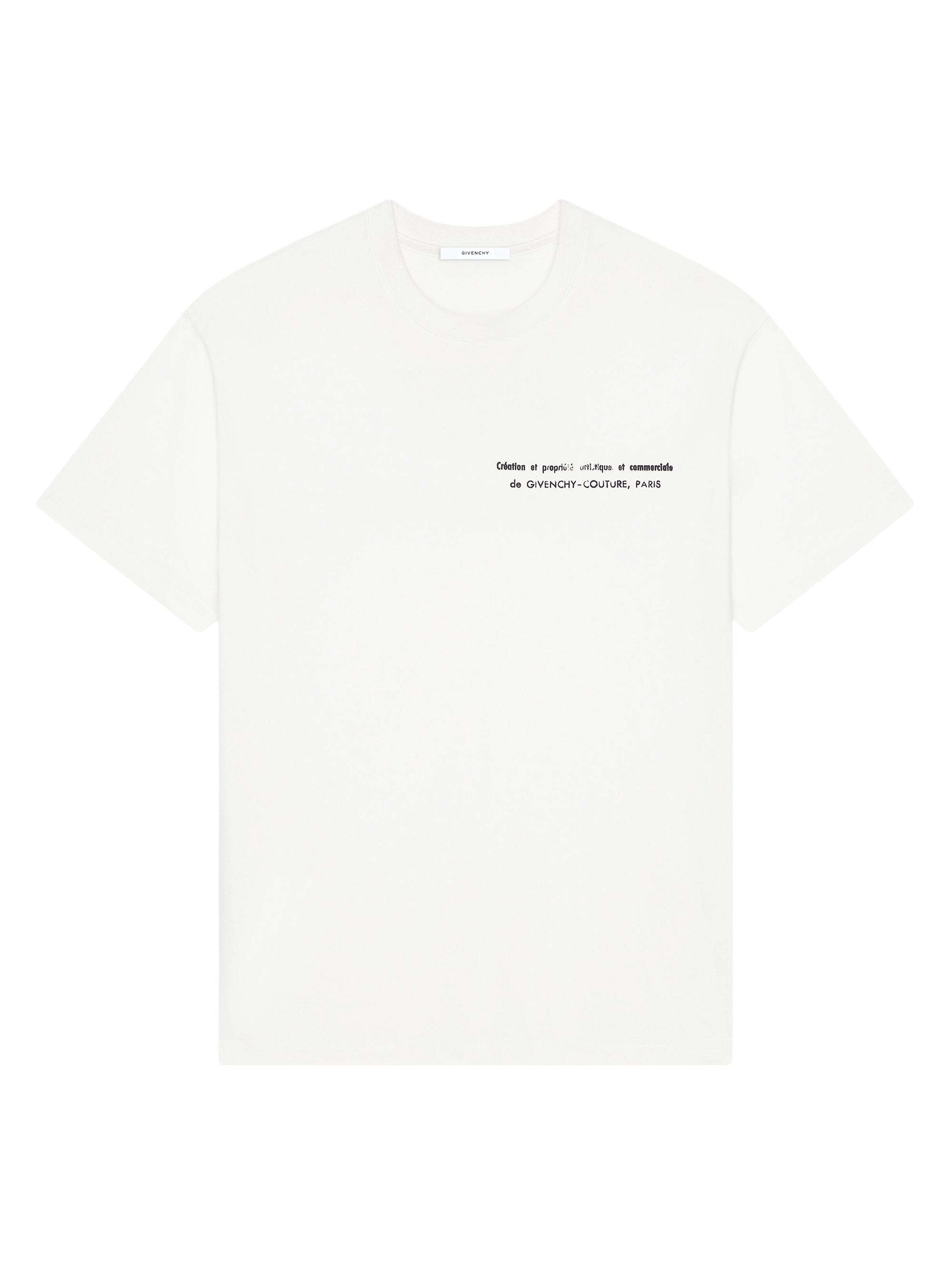 Givenchy Men's T-Shirt in Cotton with Archives Print -