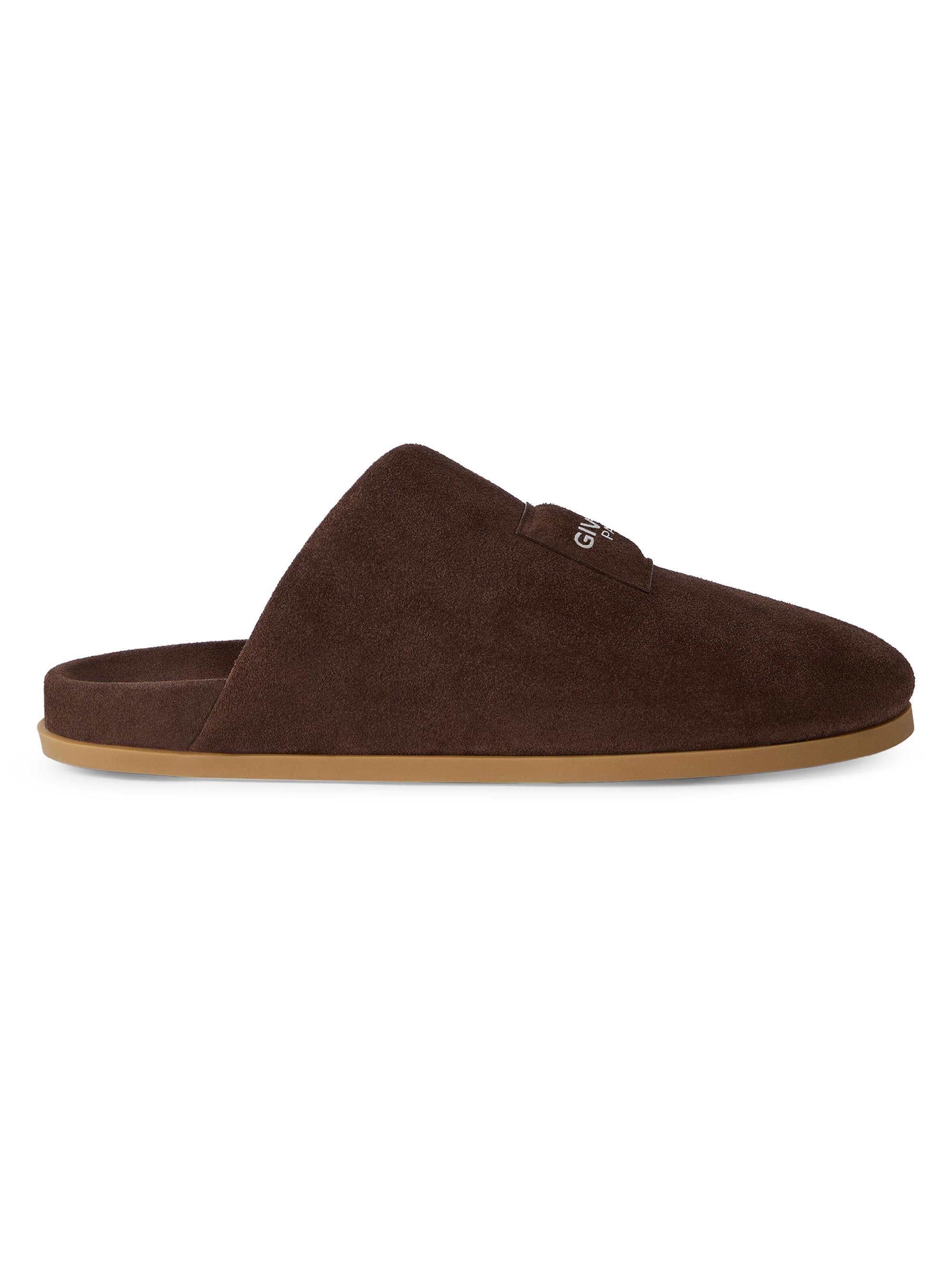 Givenchy Men's Puffy Mules in Suede - Beige