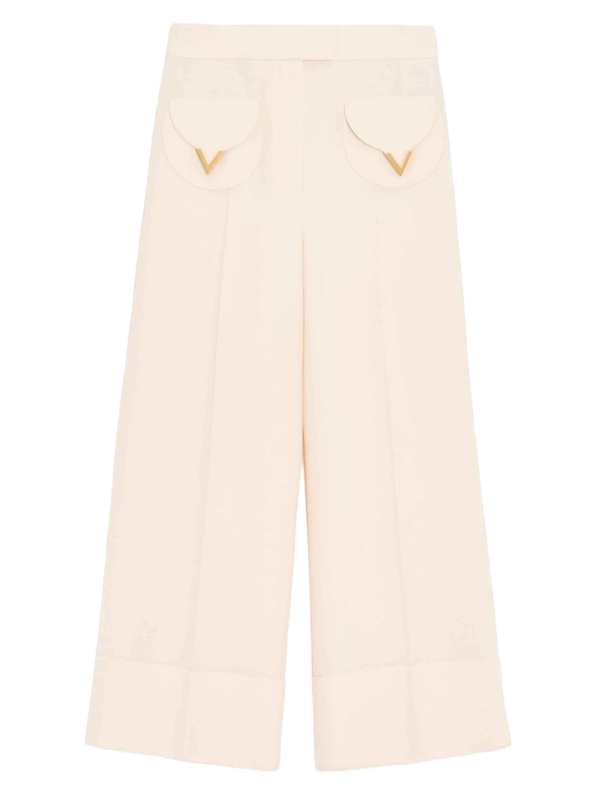 Valentino Garavani Women's Crepe Couture Trousers - Vanilla