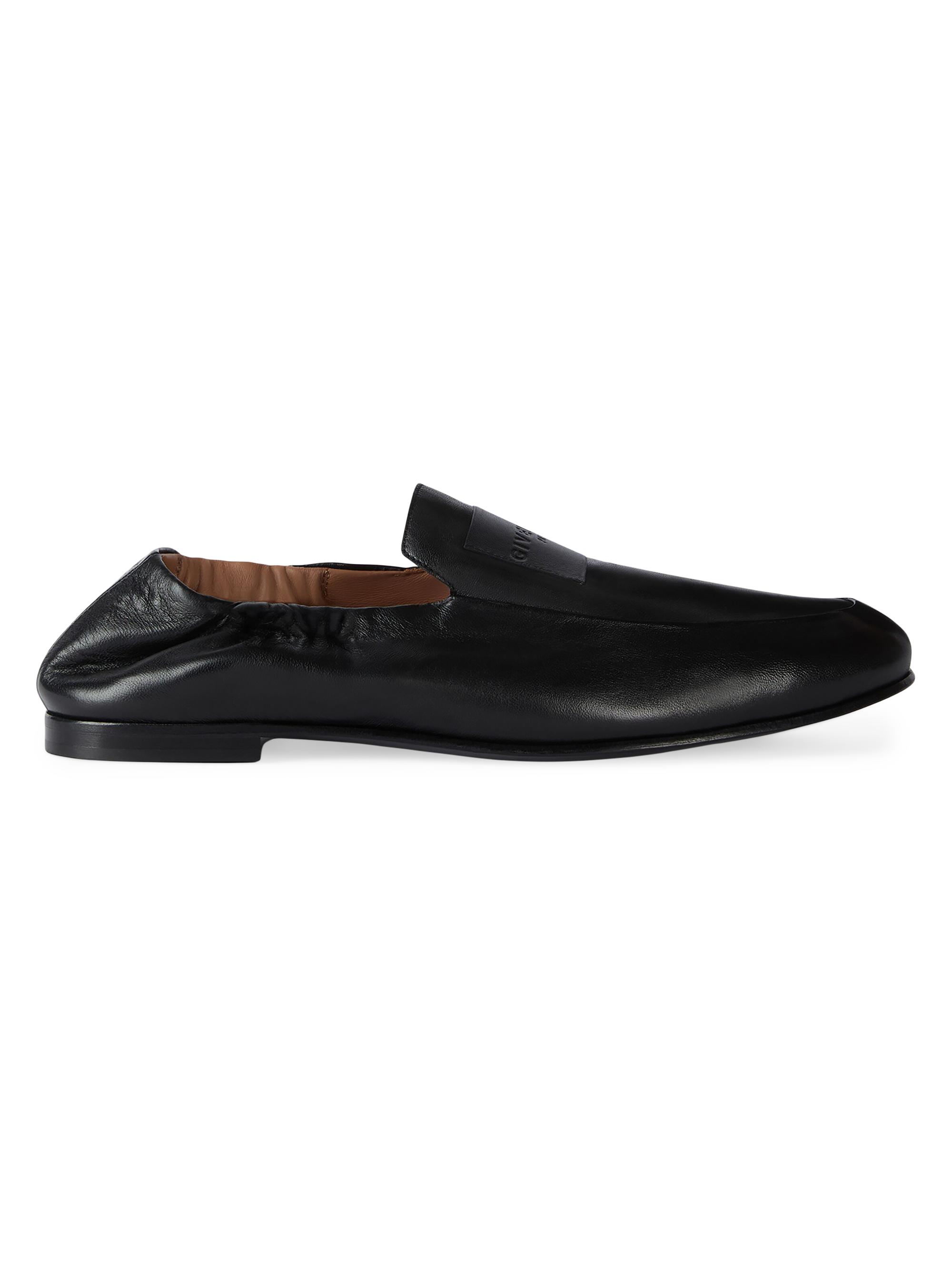 Givenchy Men's Label Loafers in Nappa Leather - Black