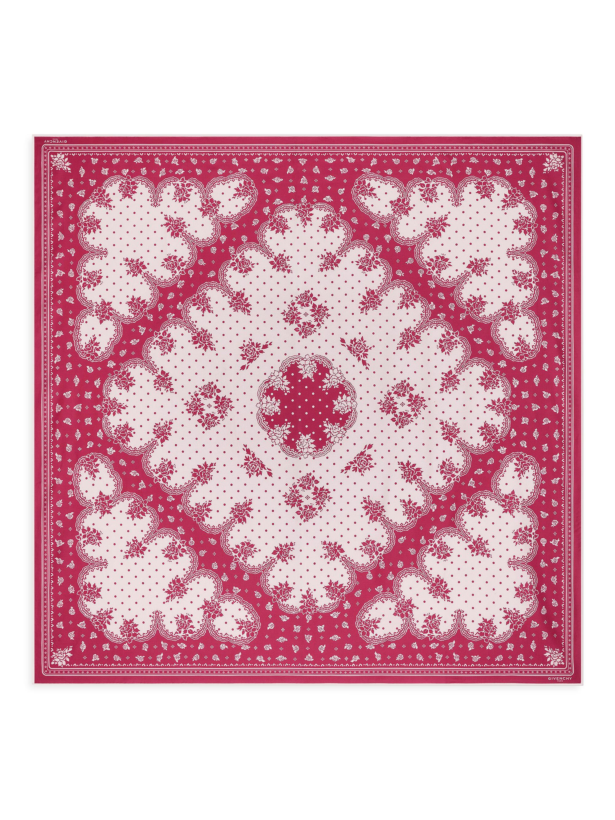 Givenchy Women's  Bandana in Cotton and Silk - Lipstick Pink | Thumbnail 3