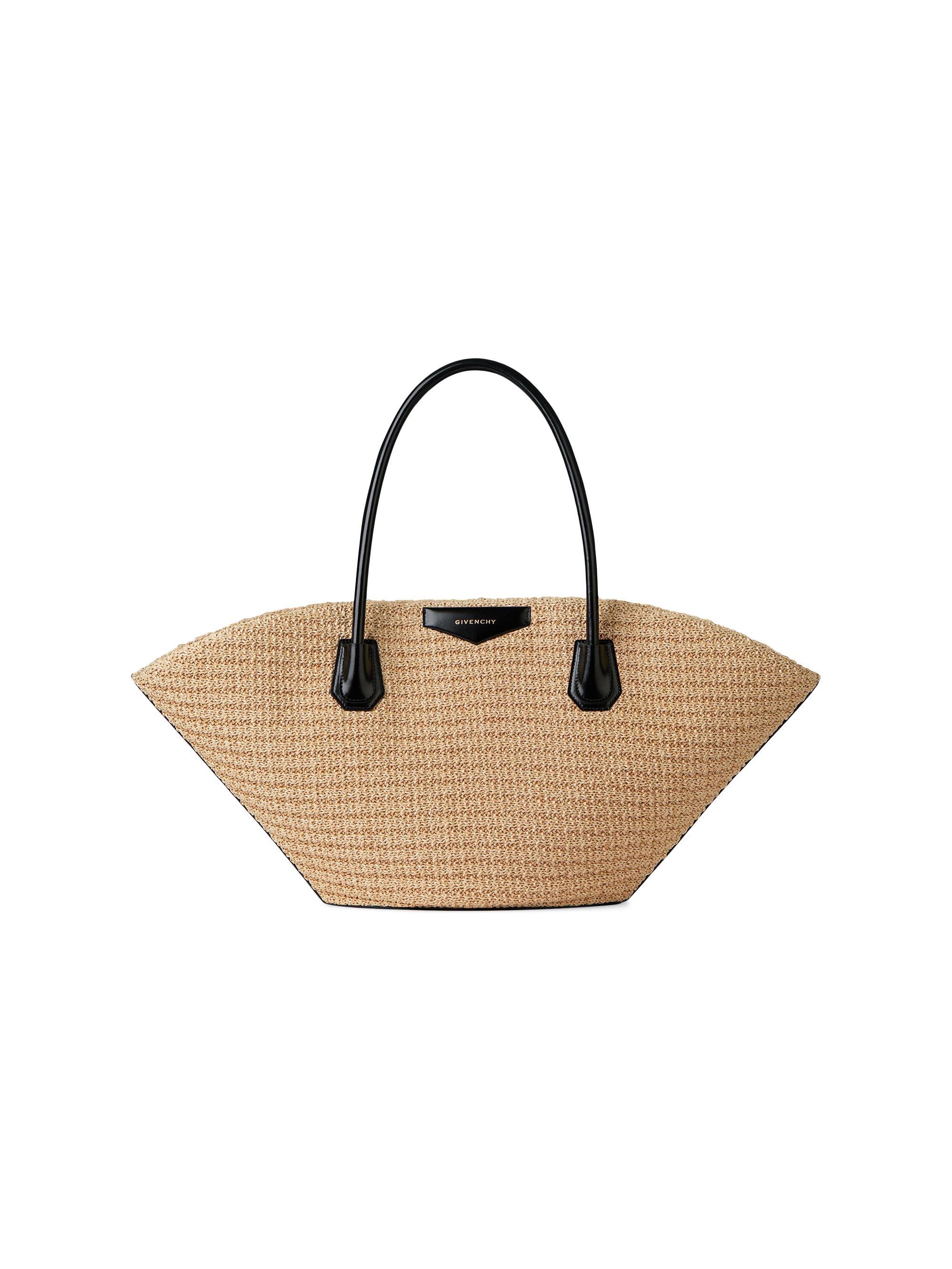 Givenchy Women's  Antigona Basket Tote Bag in Raffia - Natural
