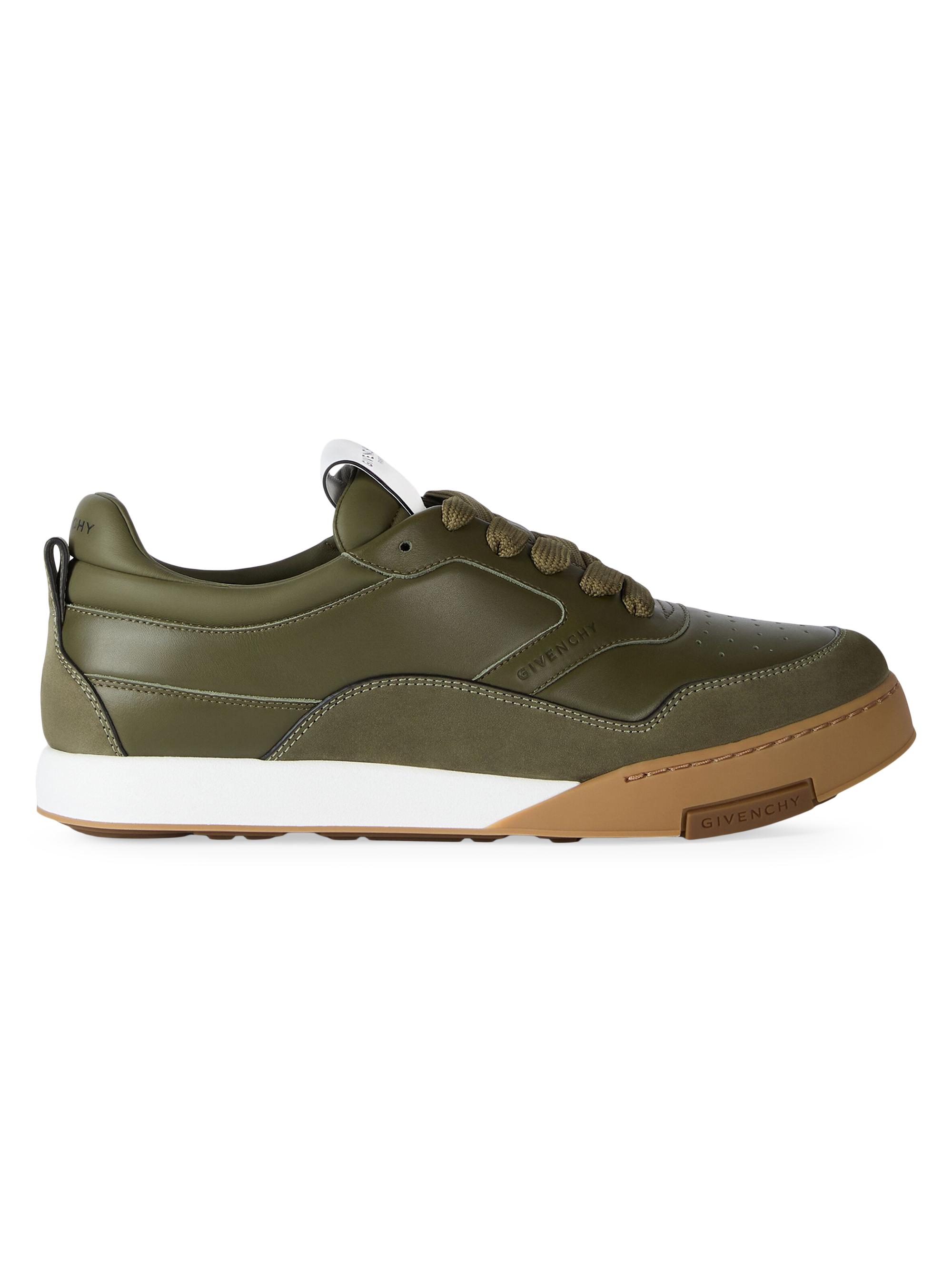 Givenchy Men's Yard Sneakers in Leather - Khaki Black