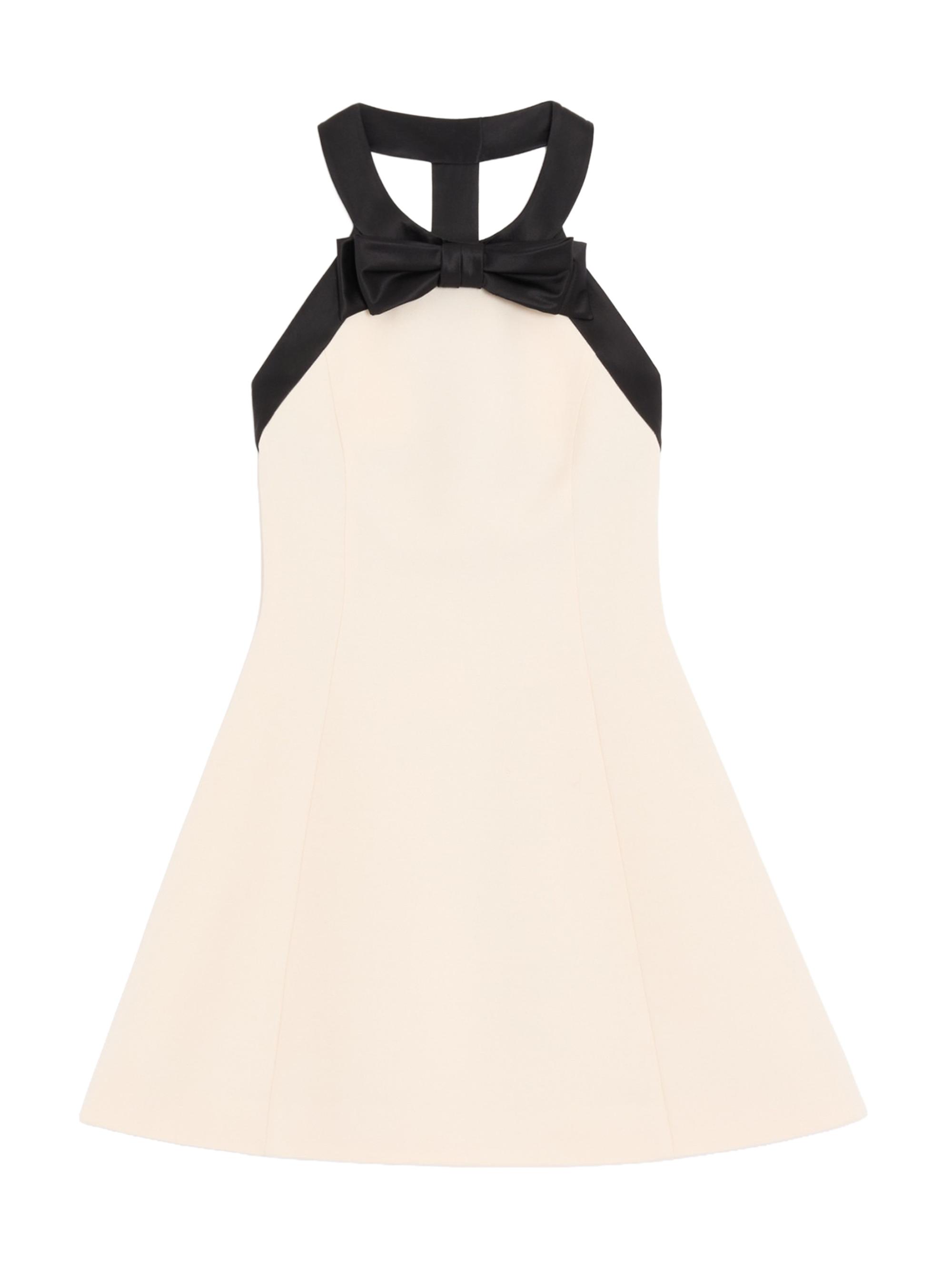 Valentino Garavani Women's Crepe Couture Short Dress - Vanilla Black