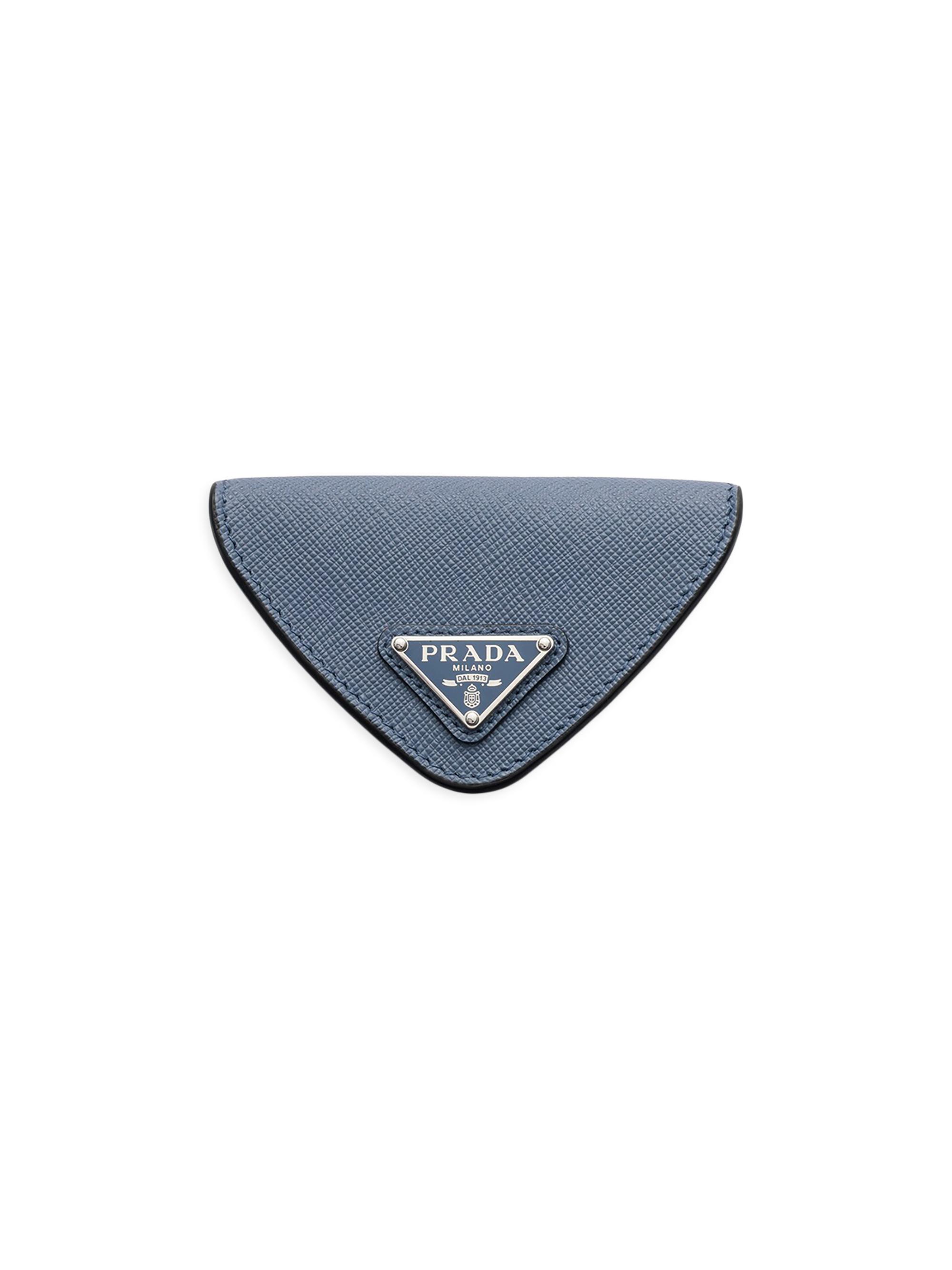 Prada Women's Saffiano Leather Coin Purse - Blue