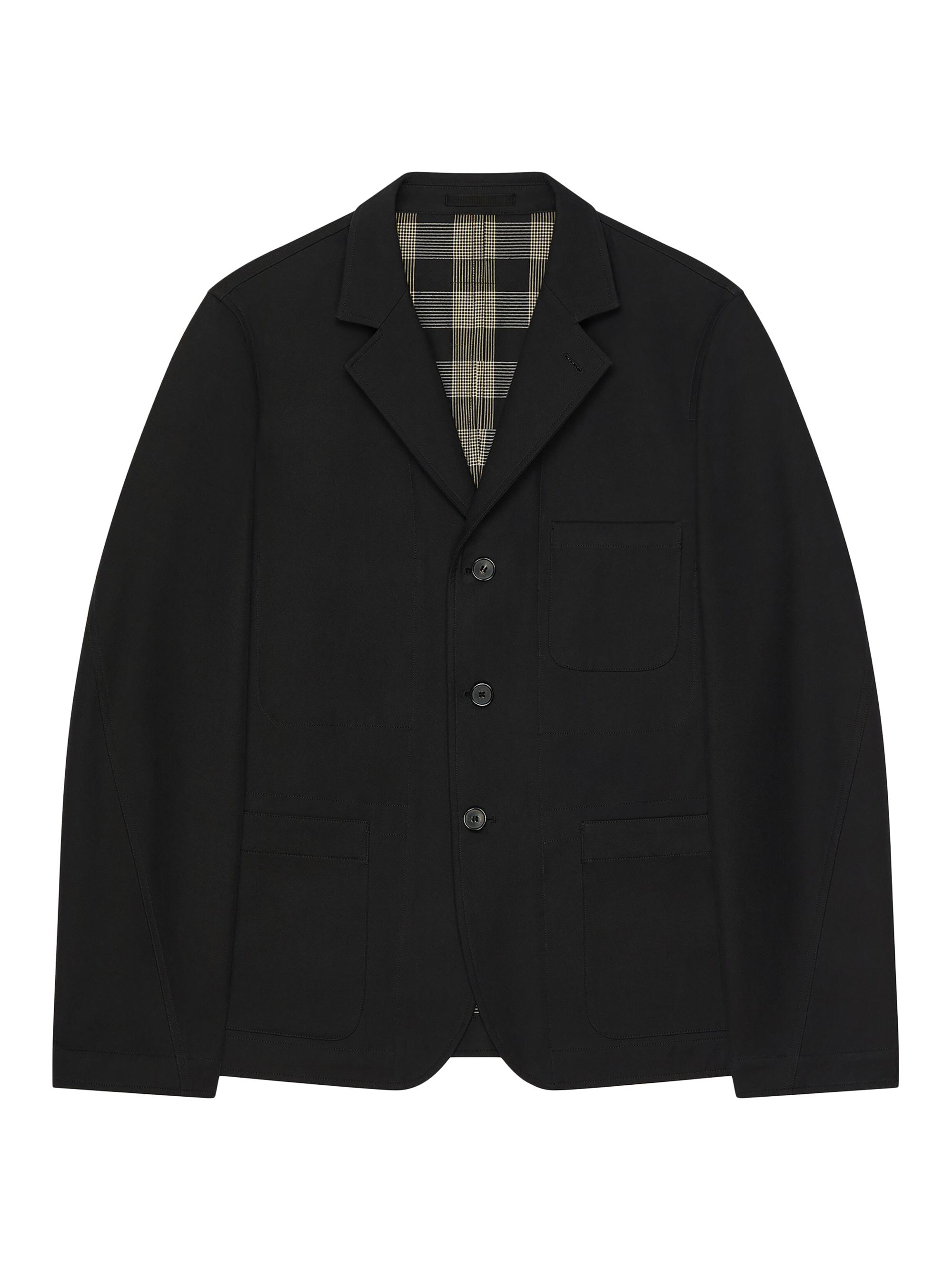Givenchy Men's Single-Breasted Deconstructed Jacket in Cotton - Black